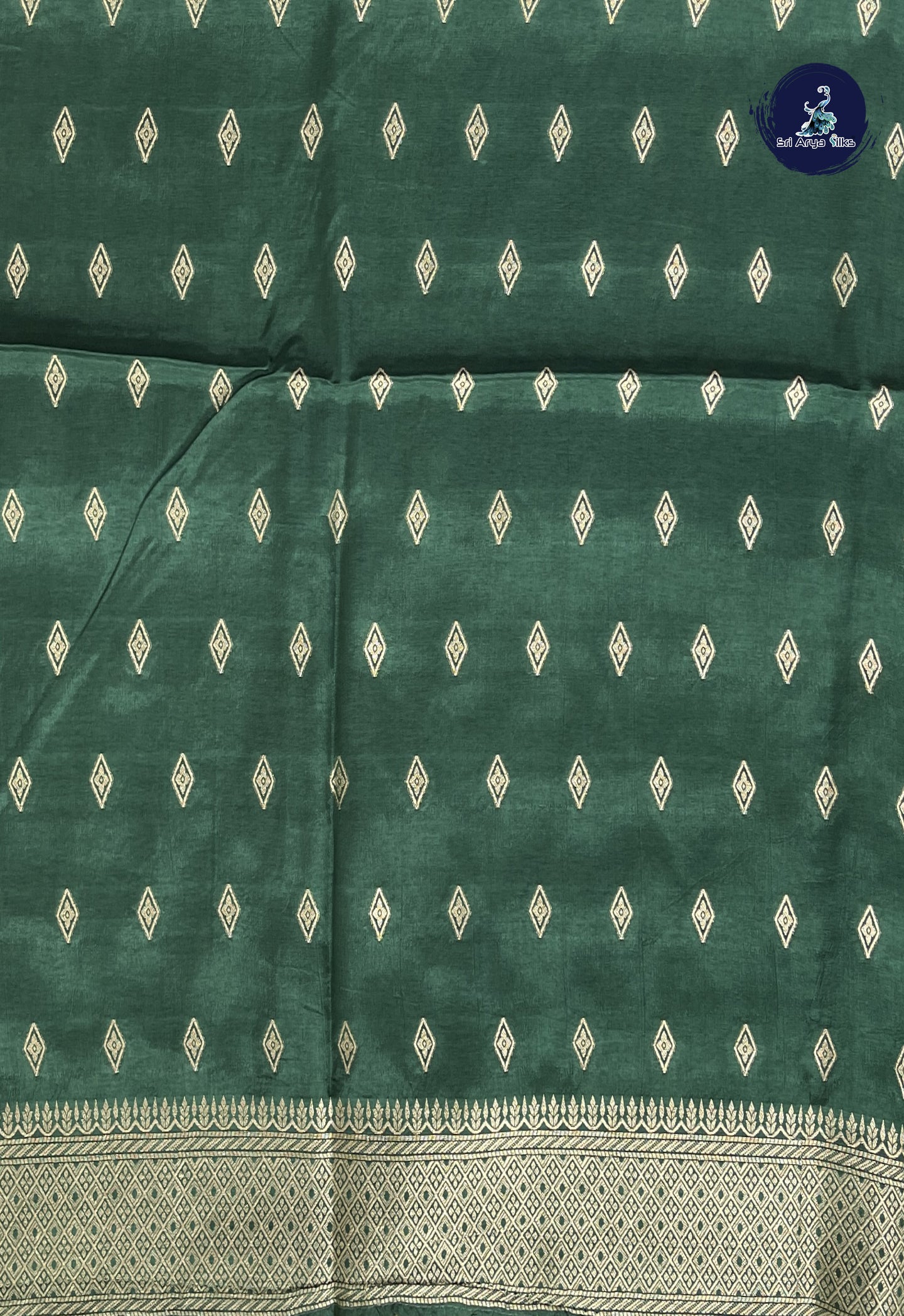 Golden Mustard Banarasi Silk Saree With Meenakari Work Pattern