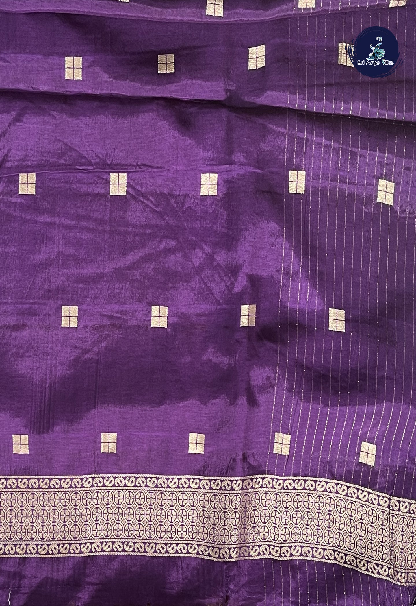 Golden Mustard Banarasi Silk Saree With Meenakari Work Pattern