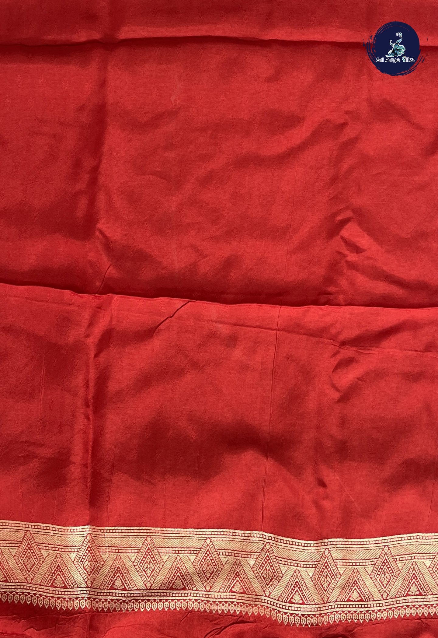 Brick Red Banarasi Silk Saree With Zari Buttas Pattern