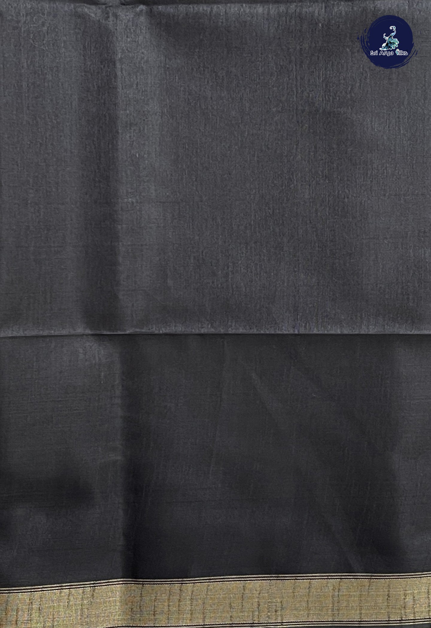 Rust Raw Silk Saree With Stripes Pattern