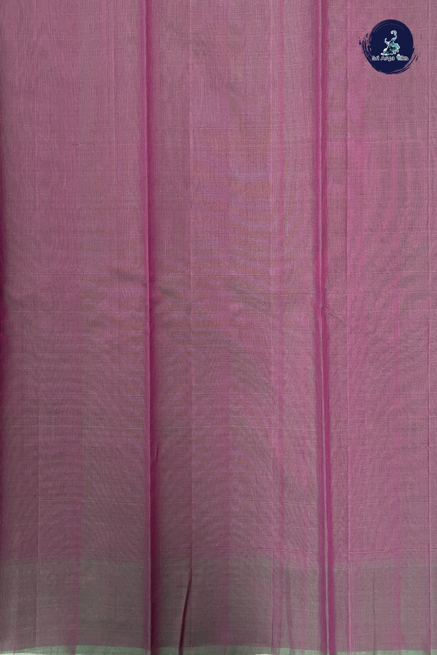 BeetRoot Shade Kora Sico Silk Cotton With Stripes Pattern