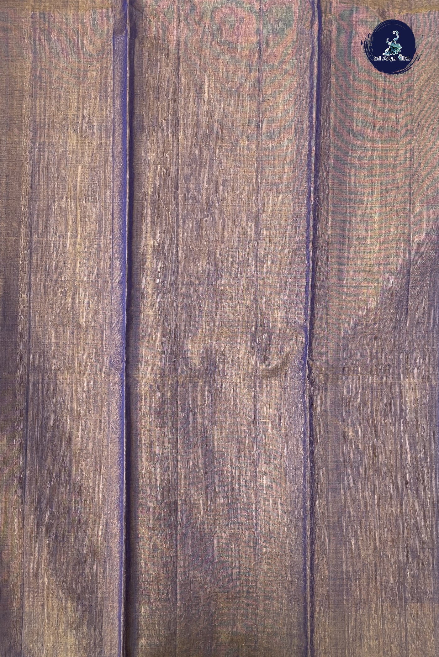 MS Blue Kora Sico Silk Cotton With Stripes Pattern