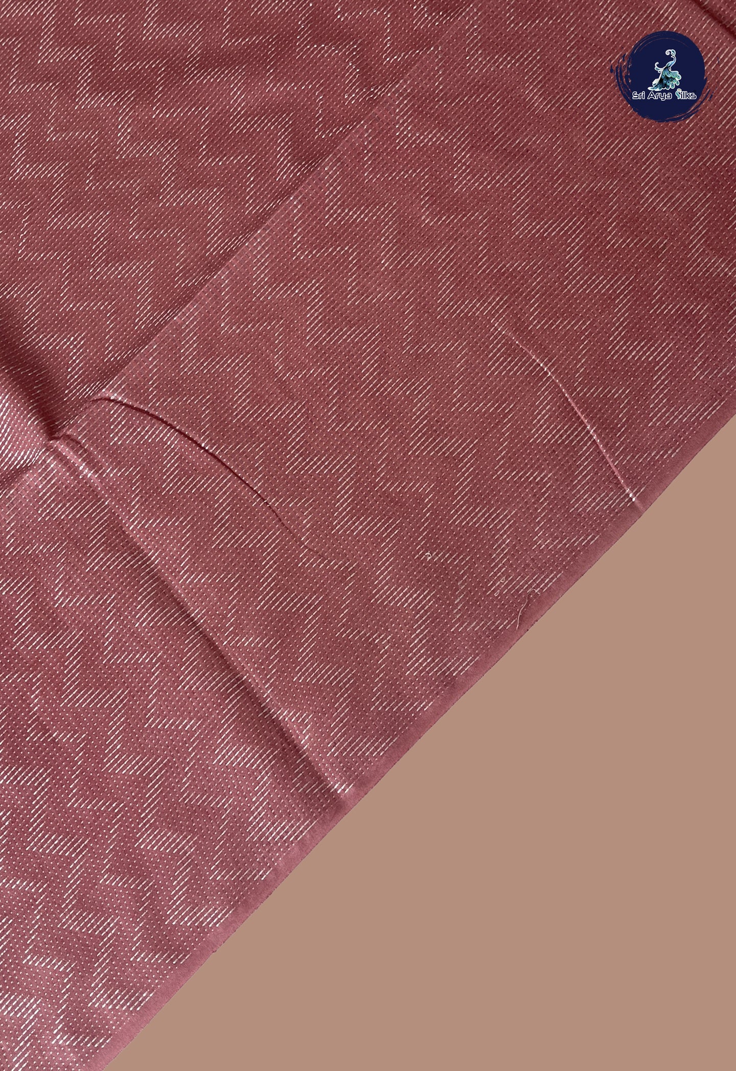 Light Pink Baswada Saree With Embroidery Pattern