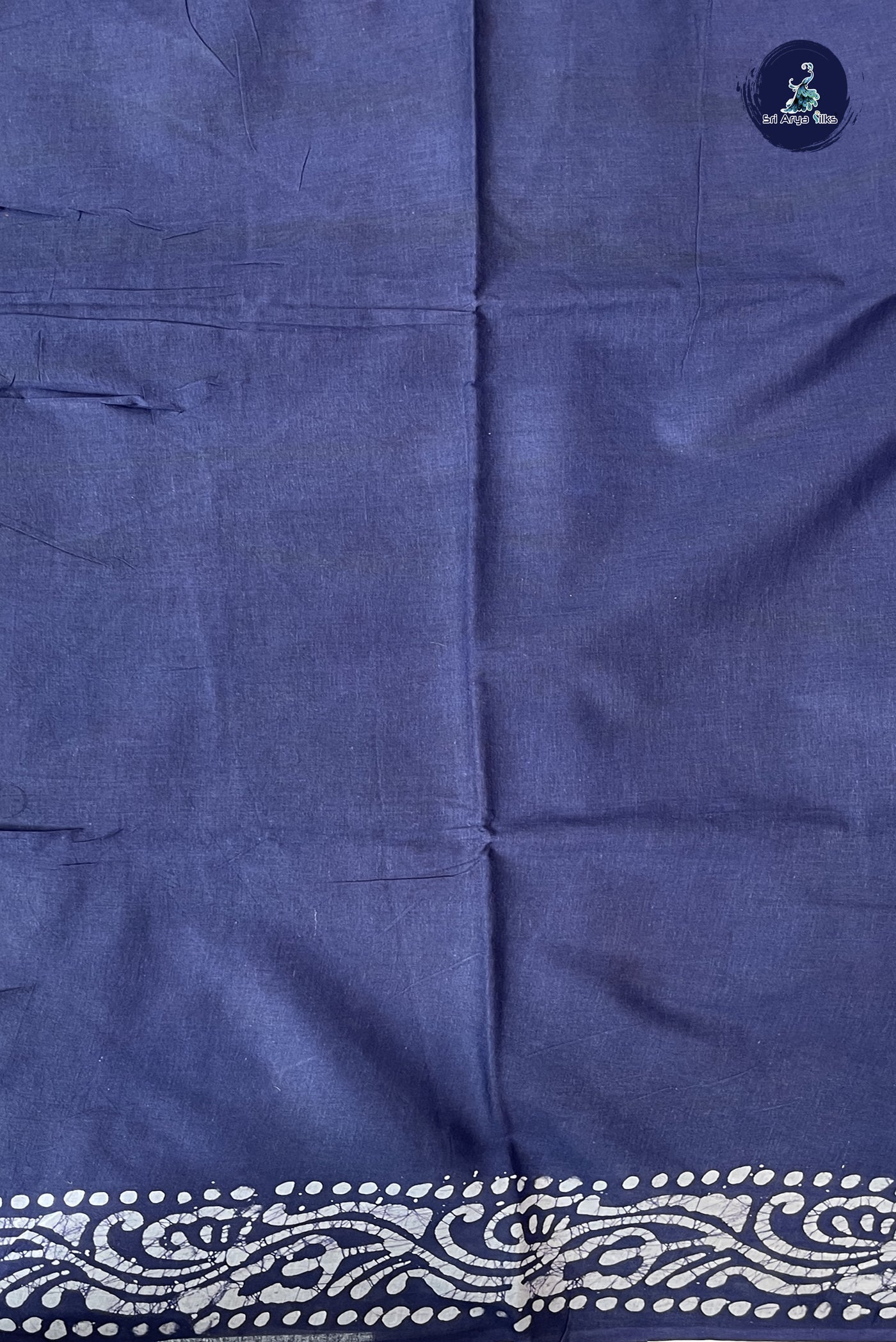 Lavender cotton Saree With Printed Pattern