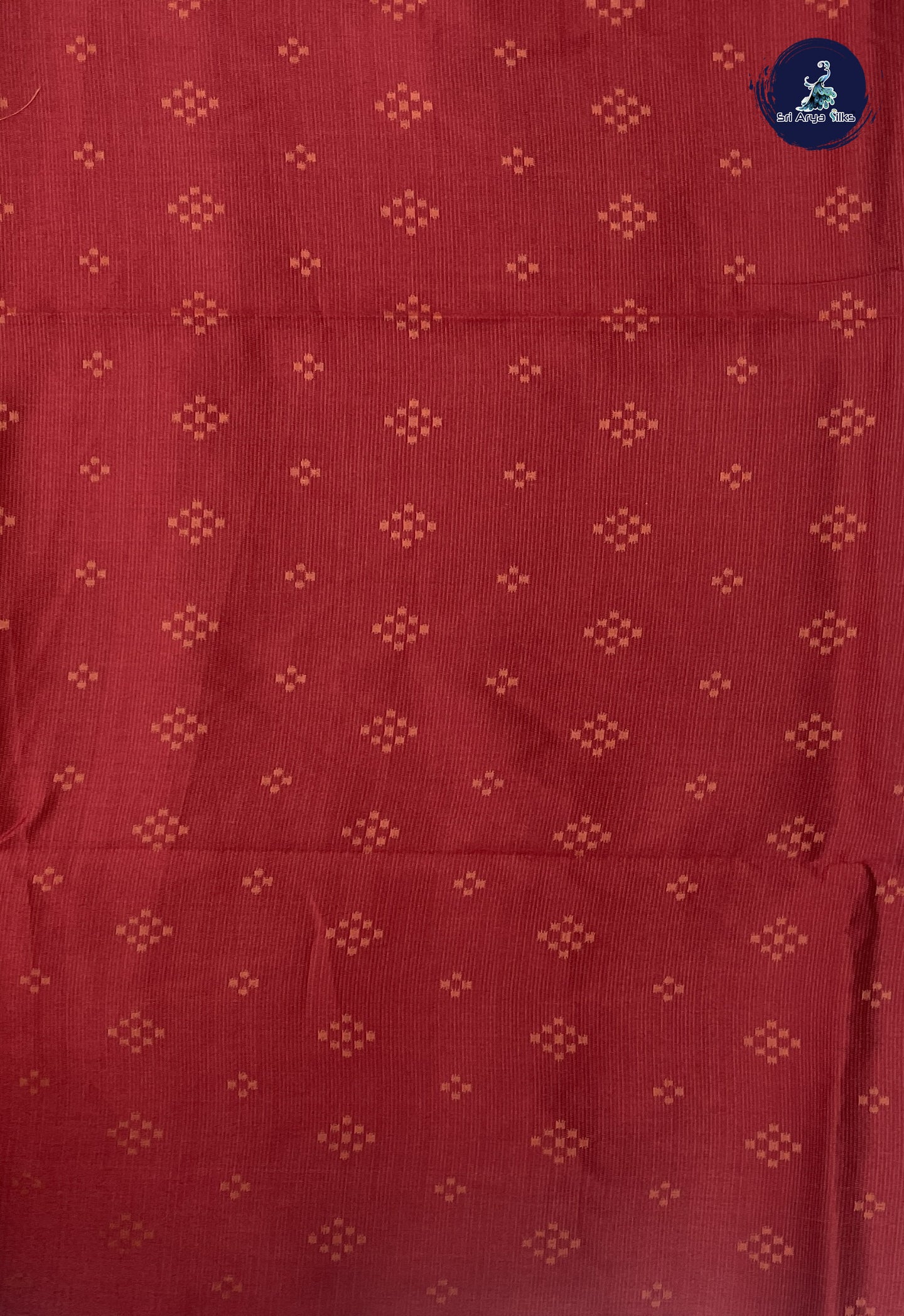 Reddish Pink Semi Raw Silk Saree With Thread Work Pattern