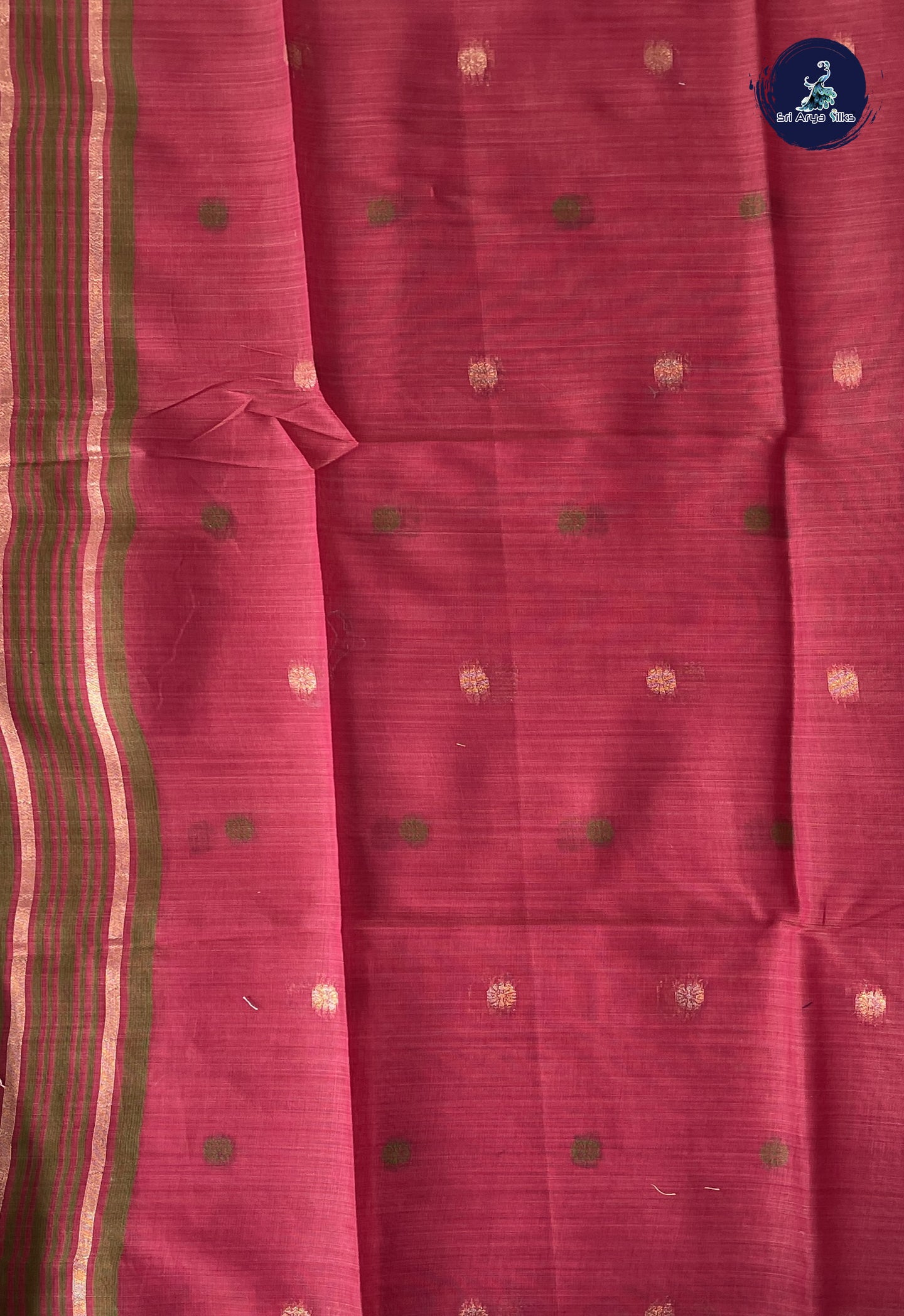 Light Blue Cotton Saree With Printed Pattern