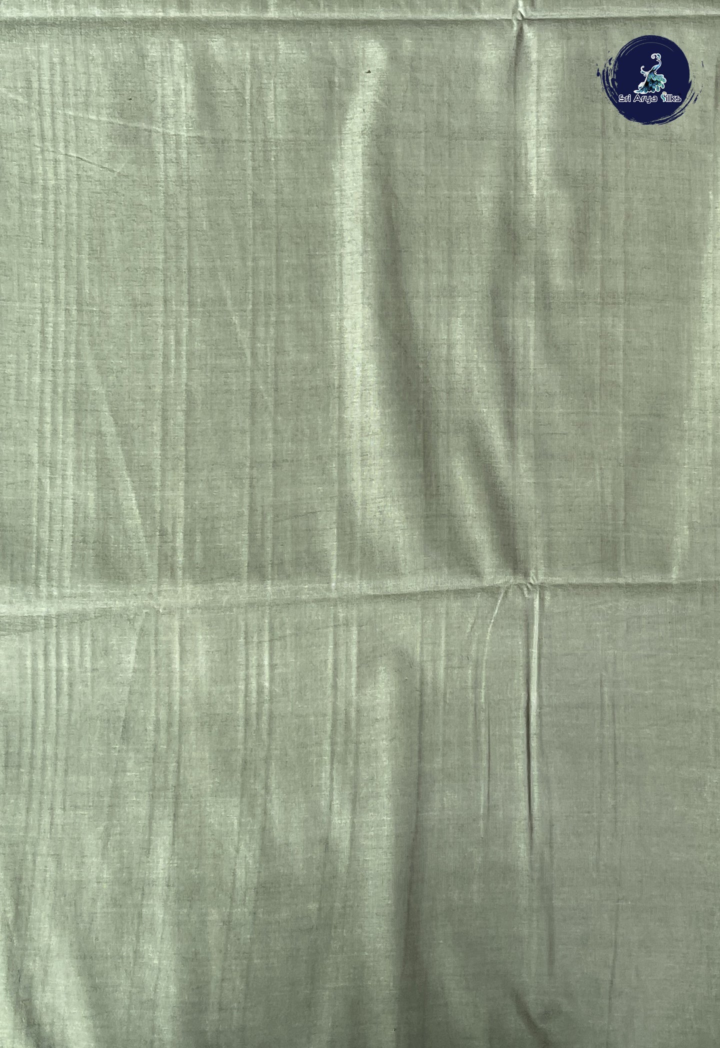 Olive Green Tussar Saree With Embossed Pattern