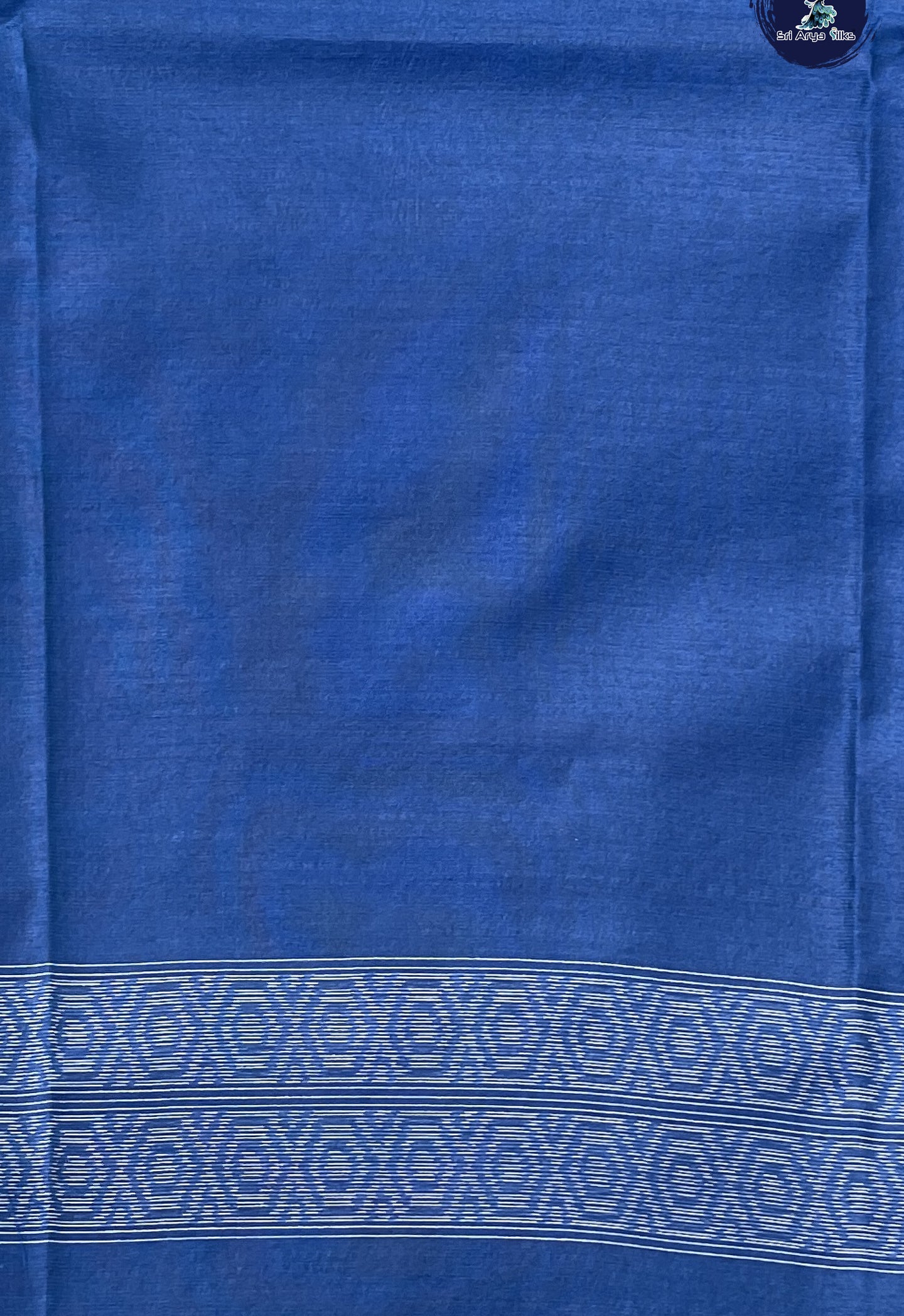 Teal Semi Raw Silk Saree With Ikat Pattern