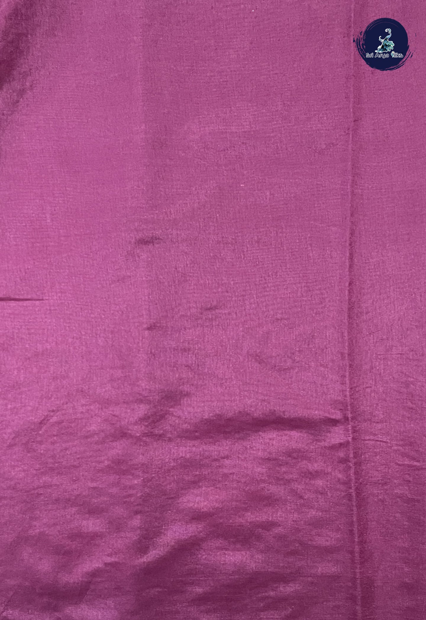 Purple Semi Banarasi Saree With Zari Buttas Pattern