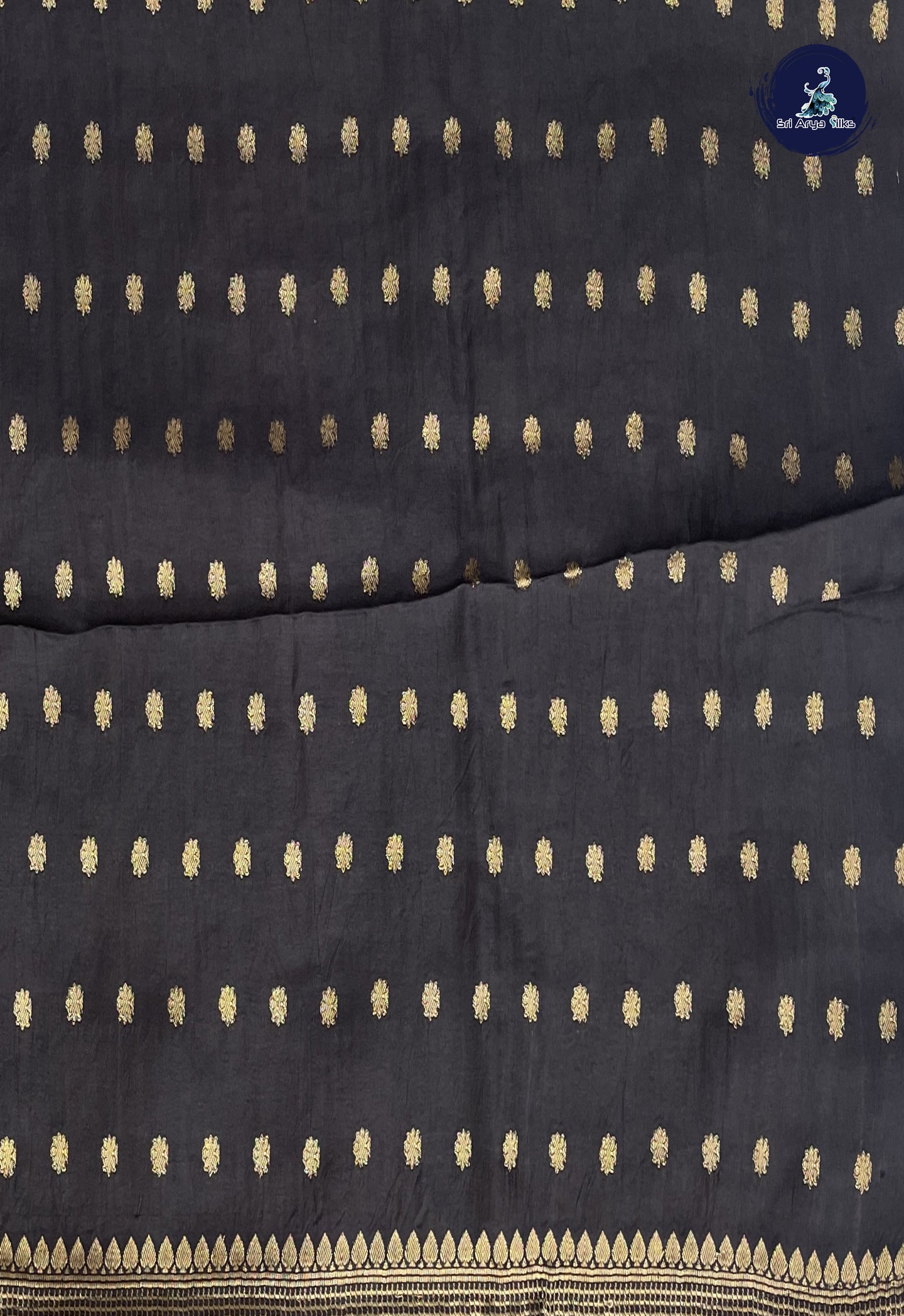 Mustard Semi Banarasi Saree With Zari Buttas Pattern