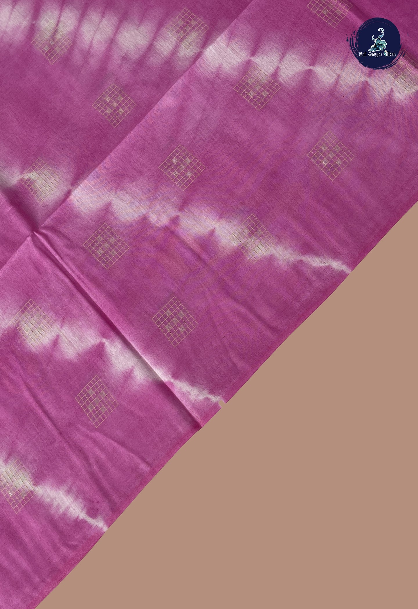 Pink Baswada Saree With Shibori Print Pattern