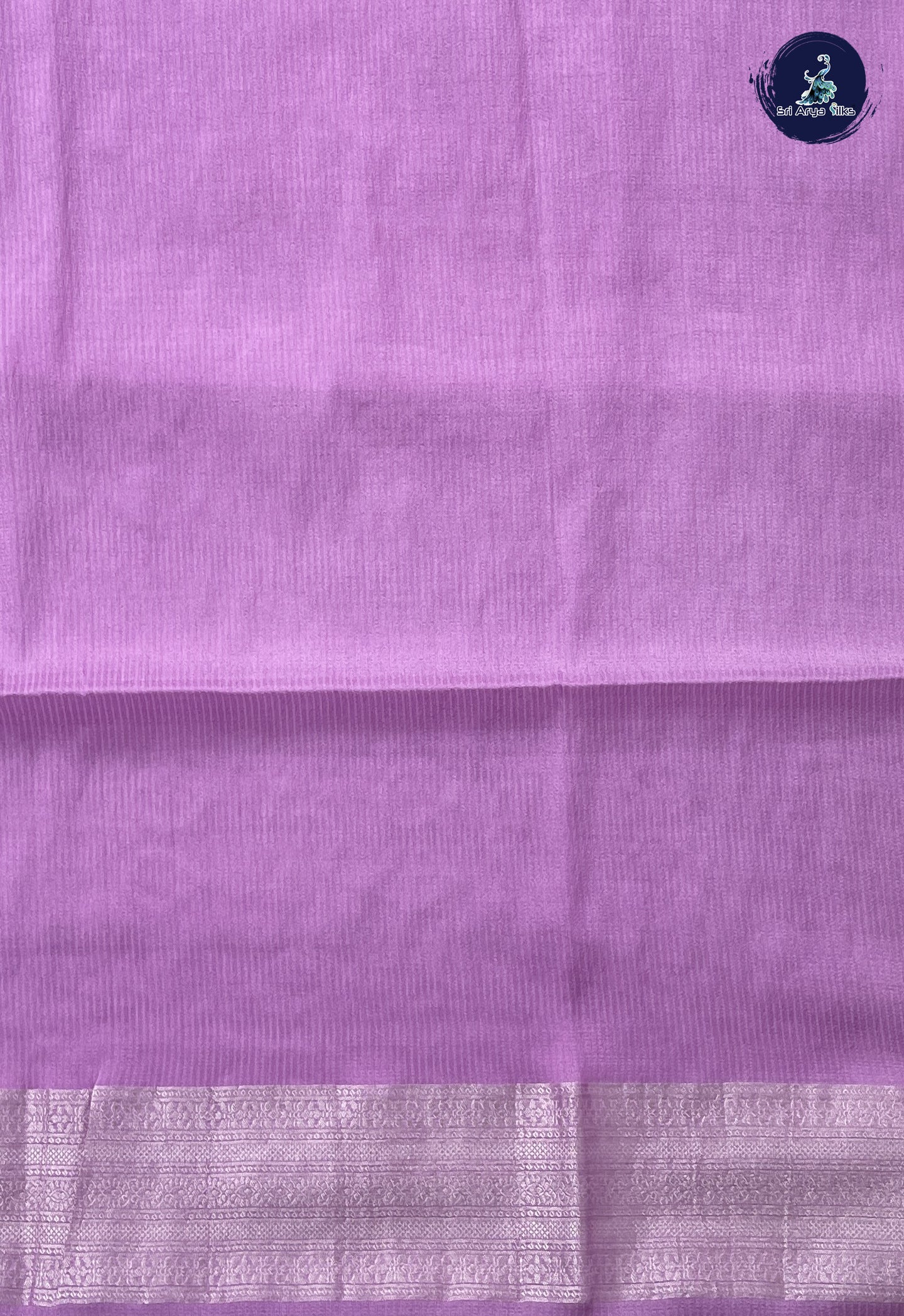 Lavender Semi Banarasi Saree With Zari Buttas Pattern
