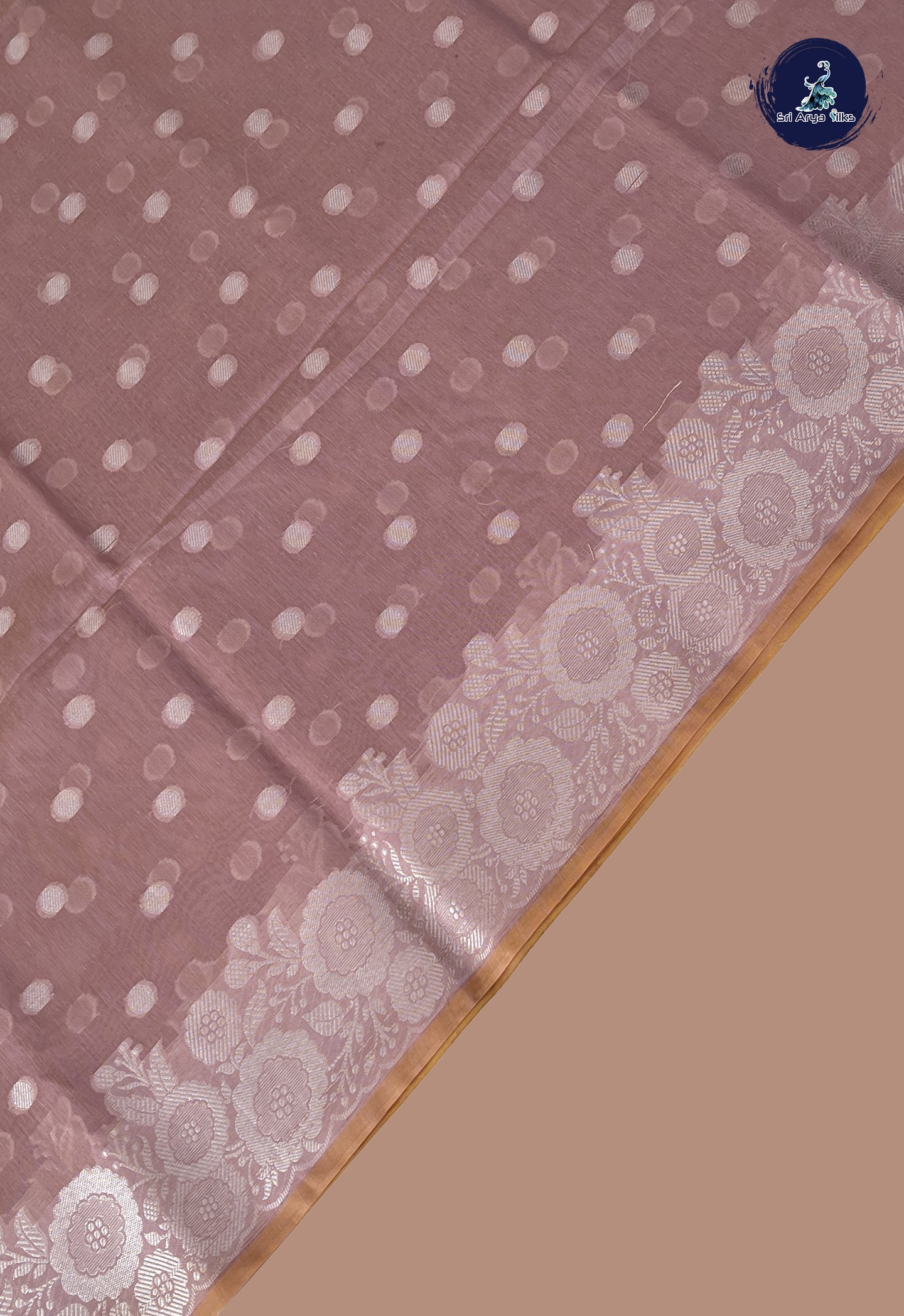 Pastel Shade Katan Silk With Buttas Pattern