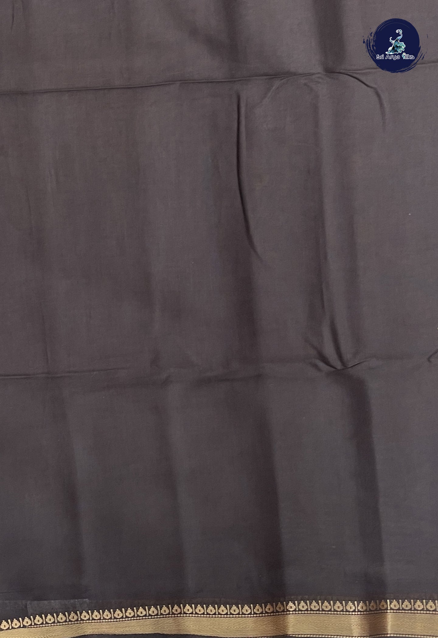 Maroon Semi Chanderi Saree With Printed Pattern