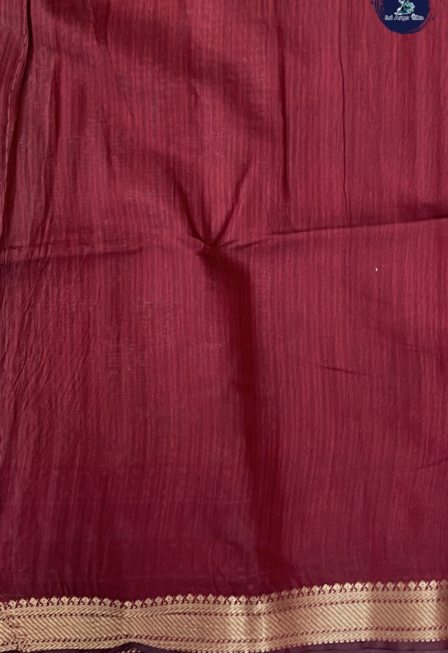 Mustard Yellow Semi Chanderi Saree With Printed Pattern