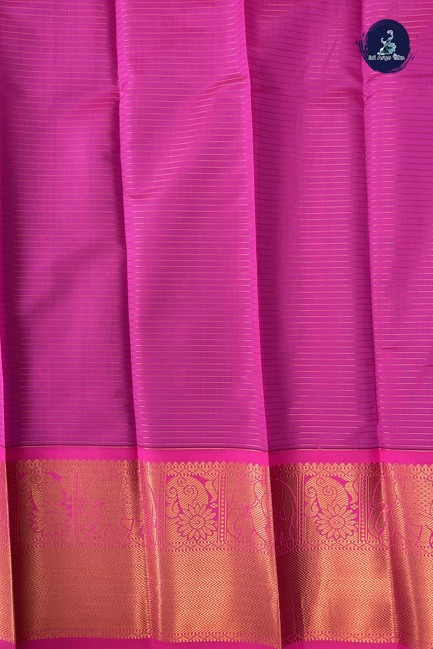 Green Checked Saree With Zari Checked Pattern