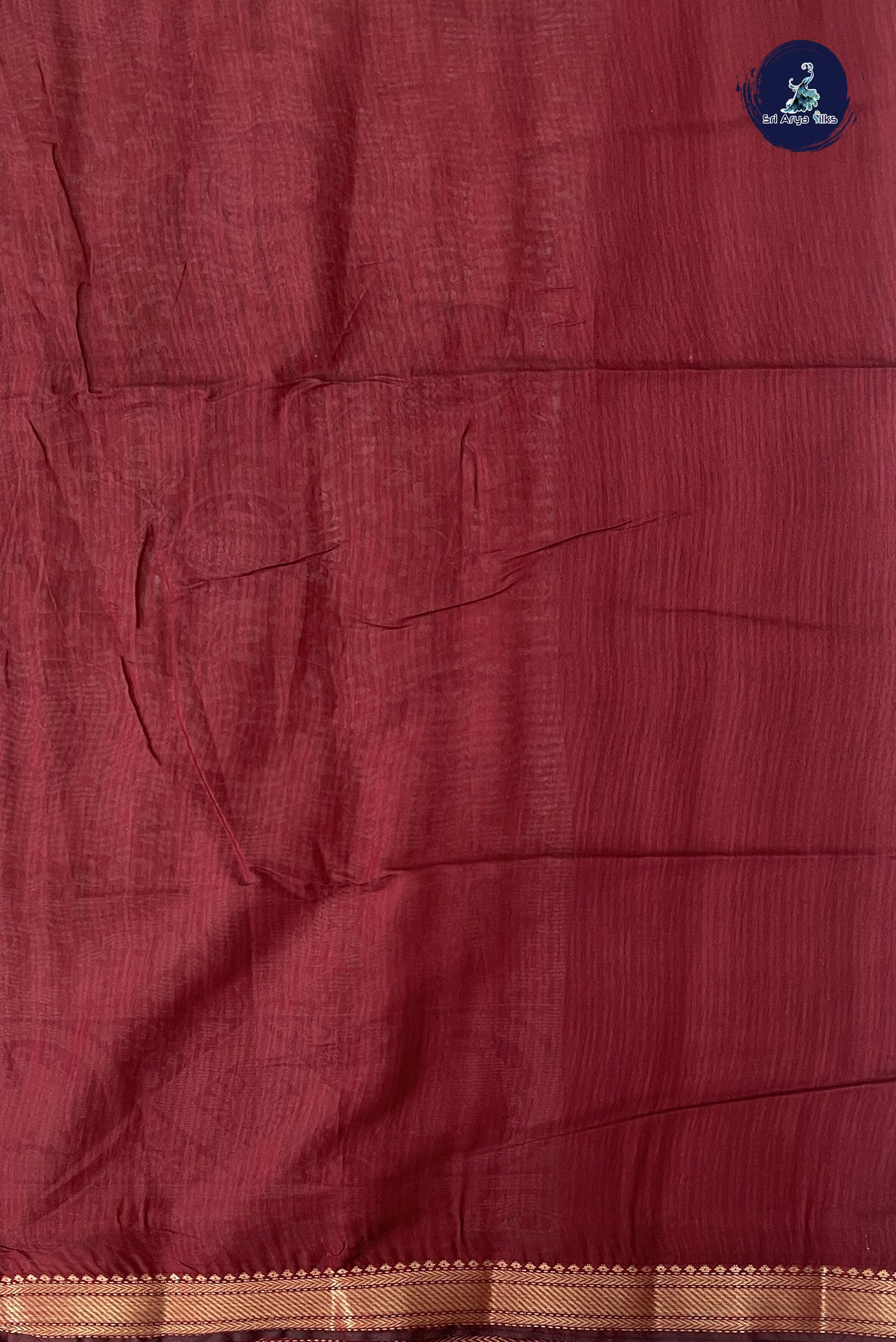 Mustard Yellow Semi Chanderi Saree With Printed Pattern