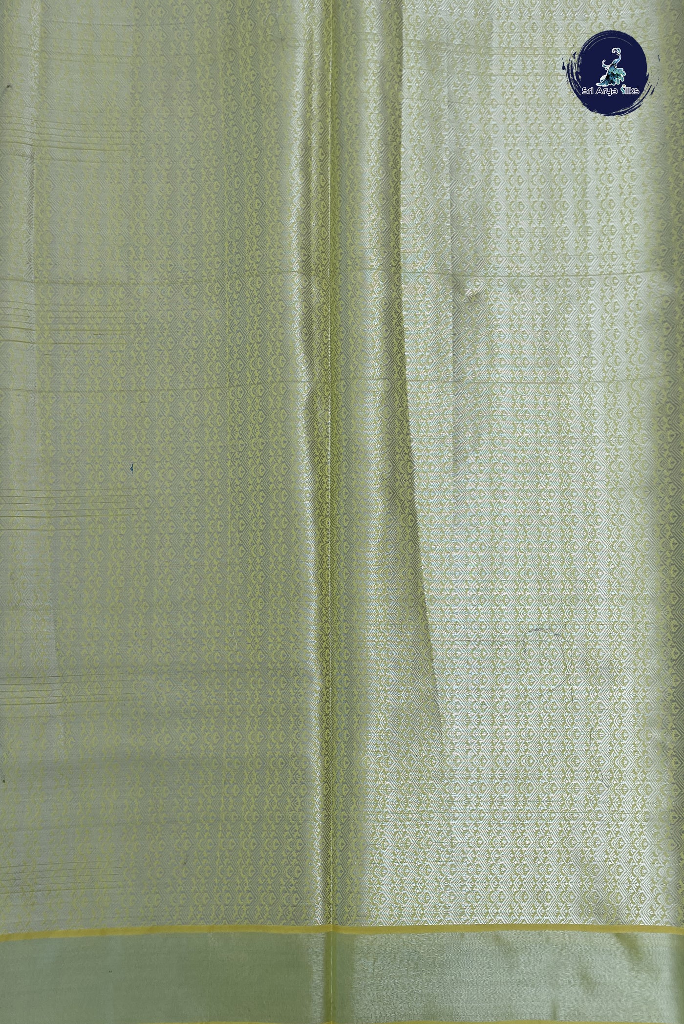 Fawn Semi Banarasi Saree With Zari Woven Pattern