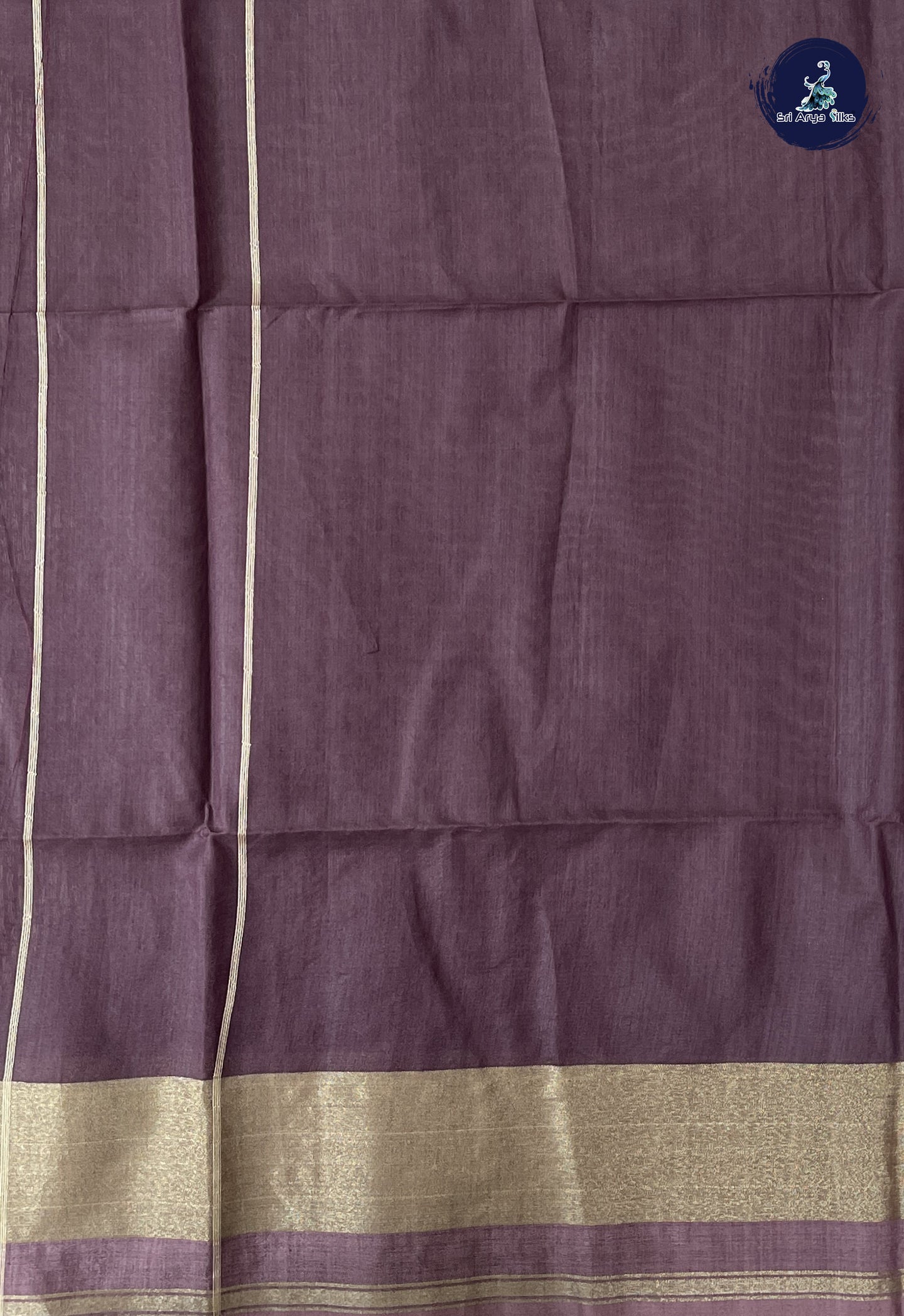 Brown Semi Raw Silk Saree With Ikat Pattern