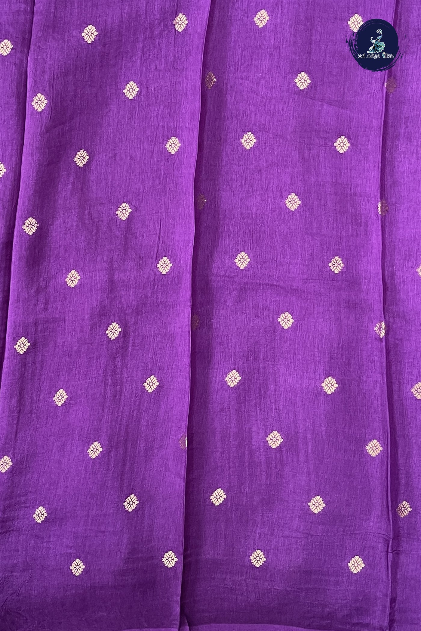 Dark Violet Georgette Banarasi Saree With Sequence Work Pattern