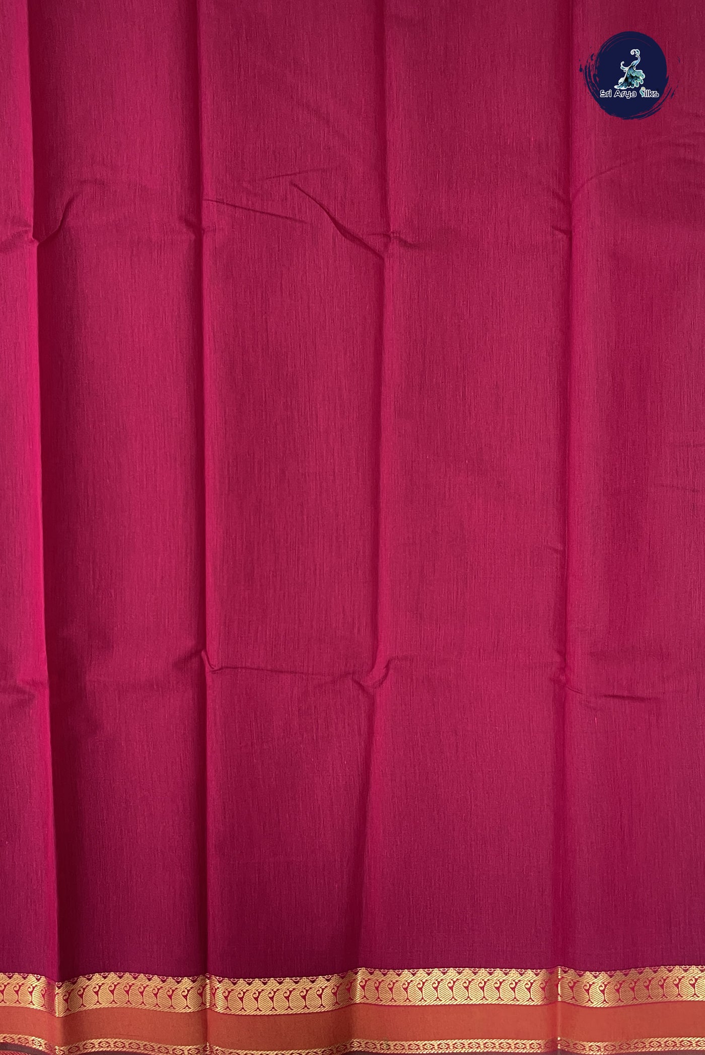 BeetRoot Shade Budget Semi Silk Cotton Saree With Zari Buttas Pattern