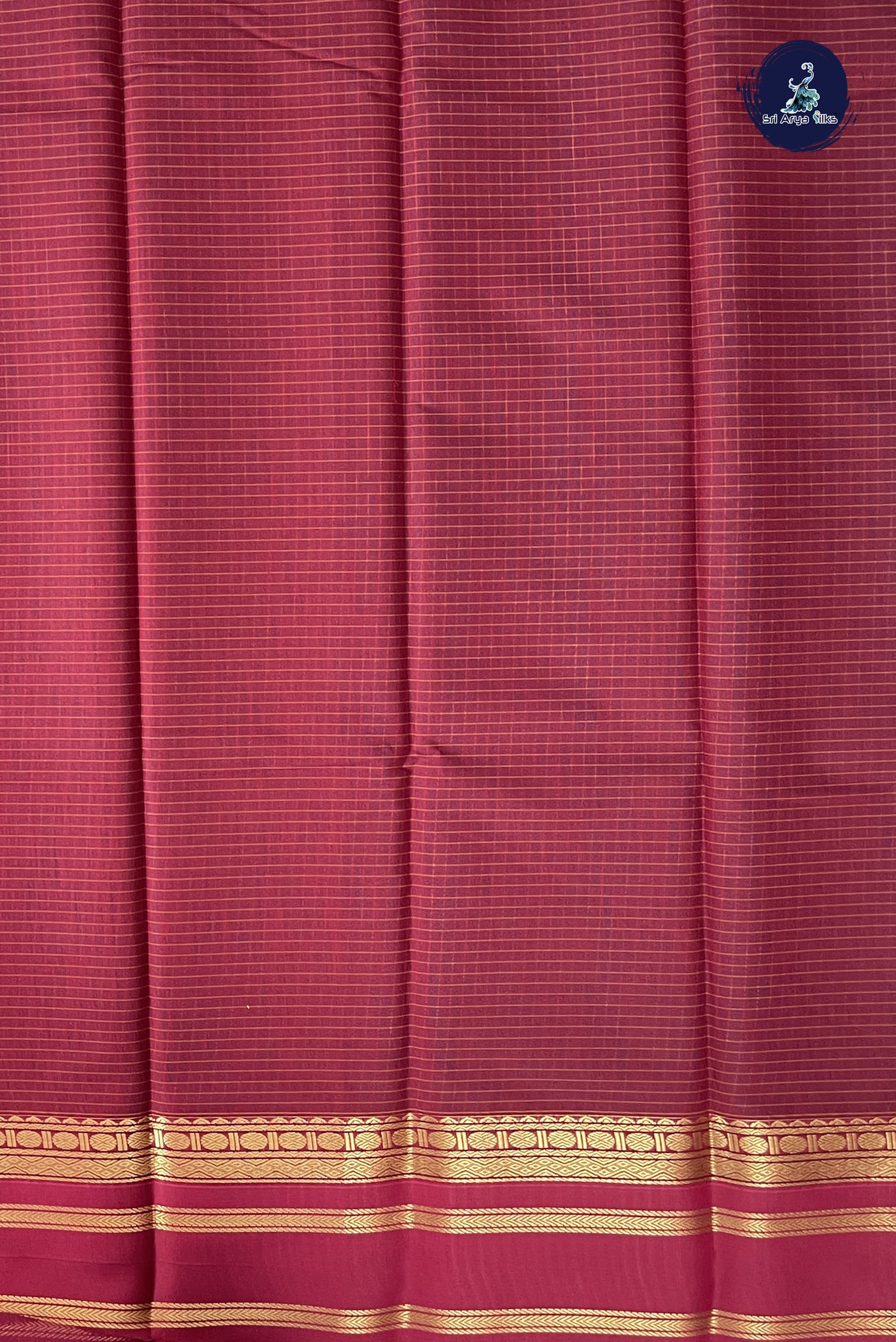 Sapphire Blue Budget Semi Silk Cotton Saree With Checked Pattern