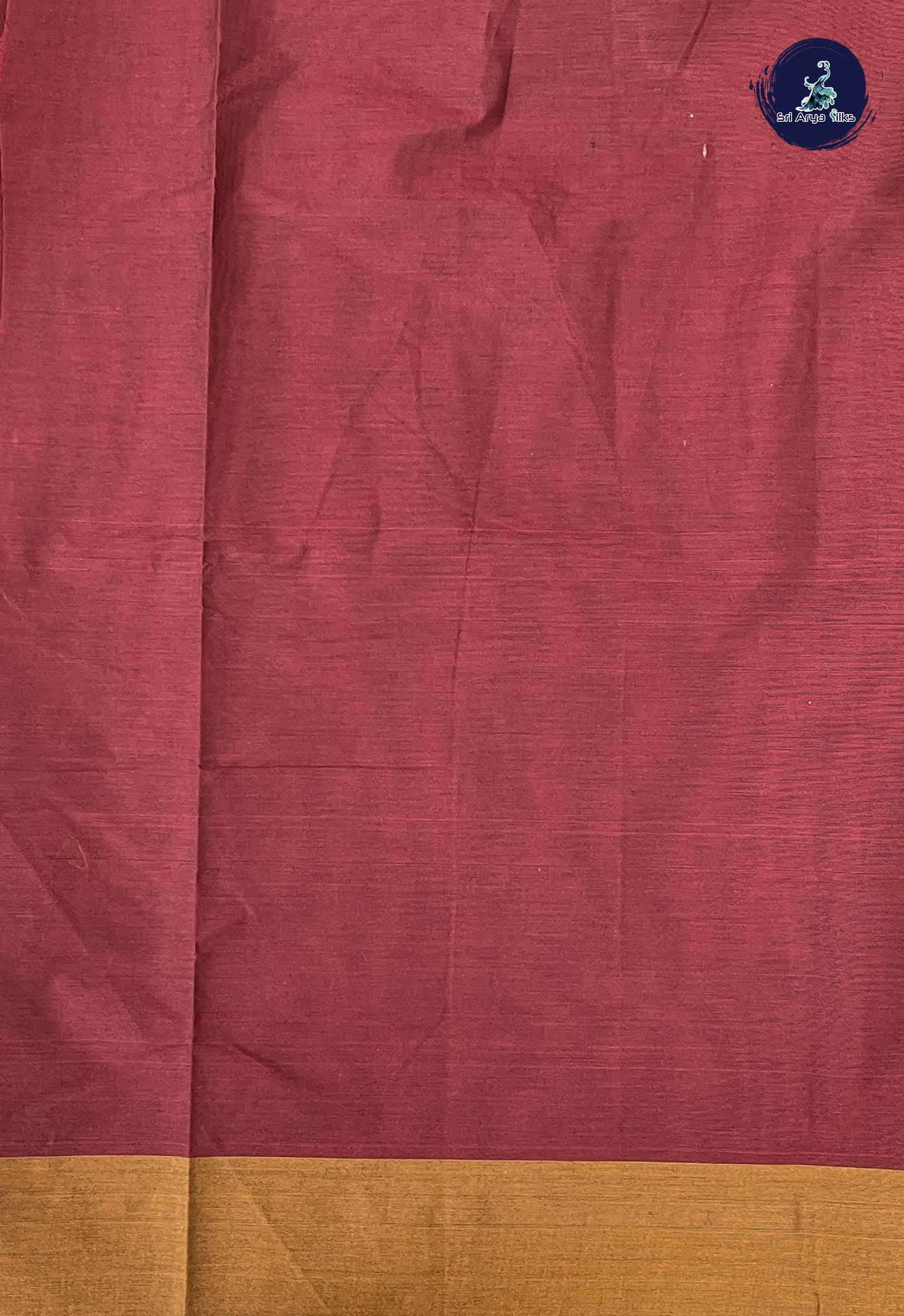 Brown Kanchi Cotton Saree With Buttas Pattern