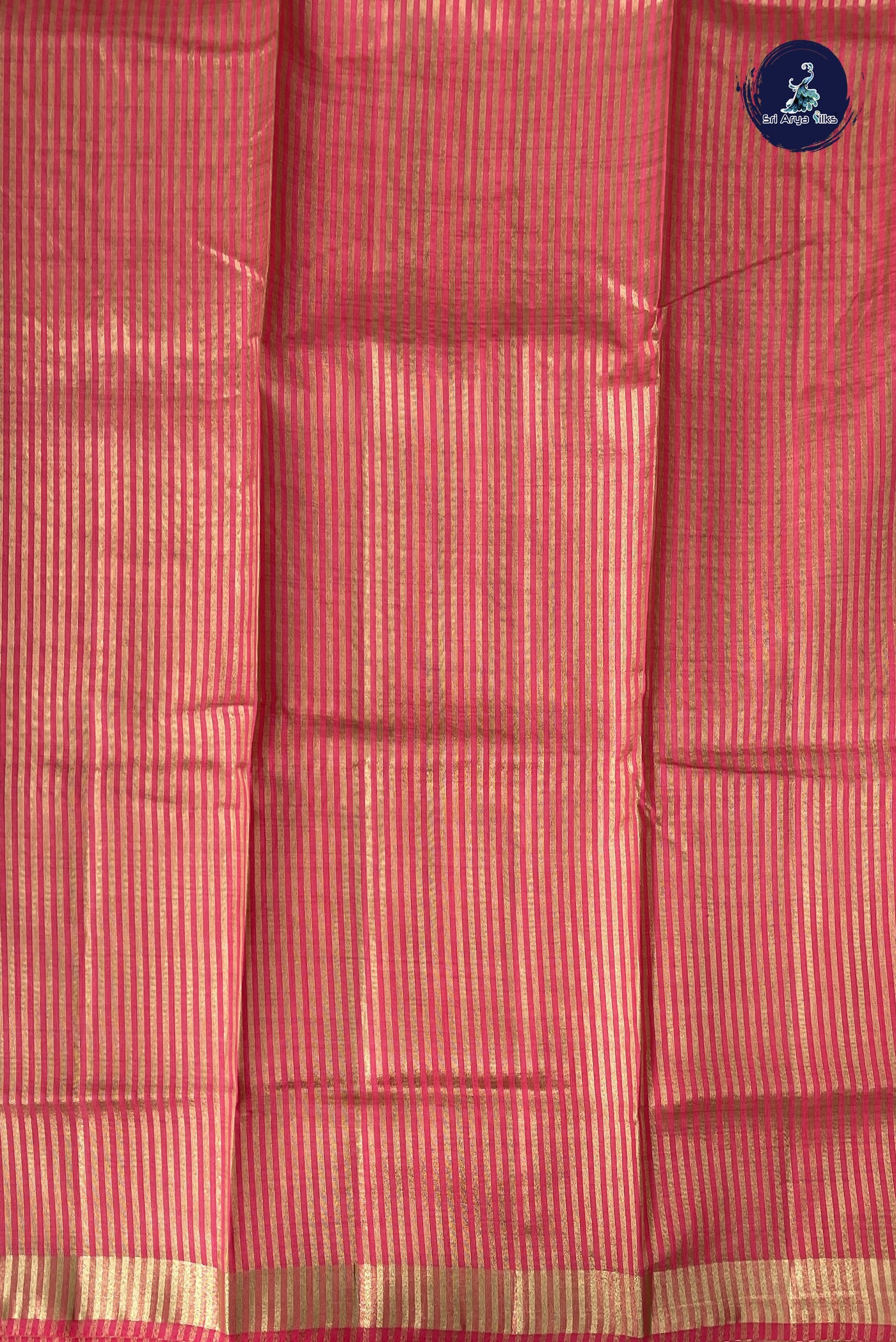 Pink Semi Tussar Saree With Patola Pattern