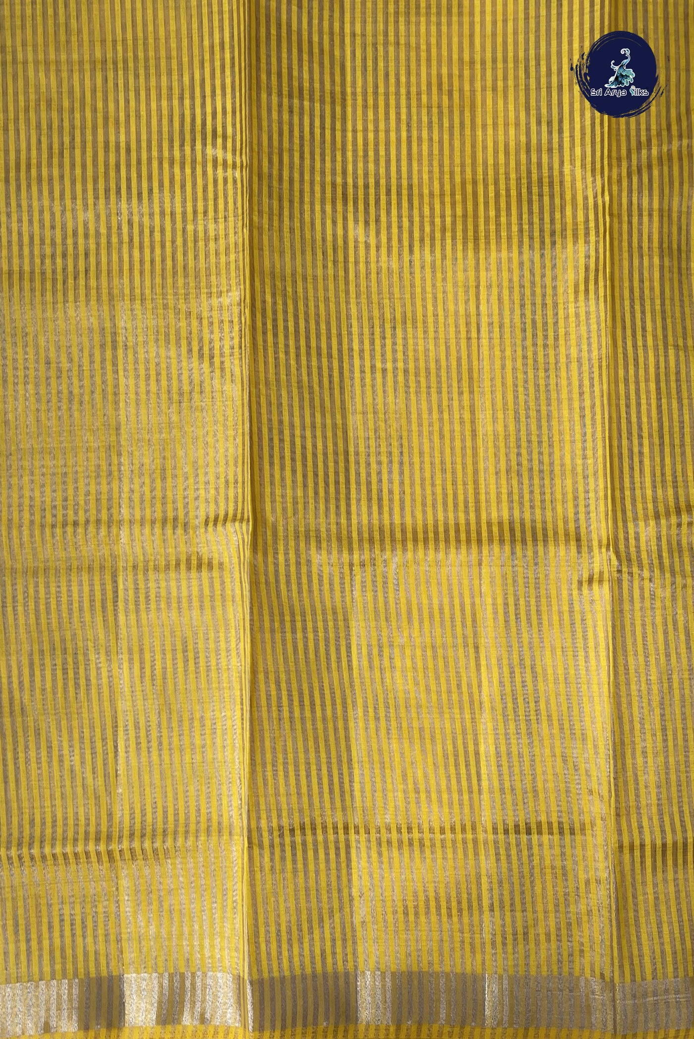 Yellow Semi Tussar Saree With Patola Pattern