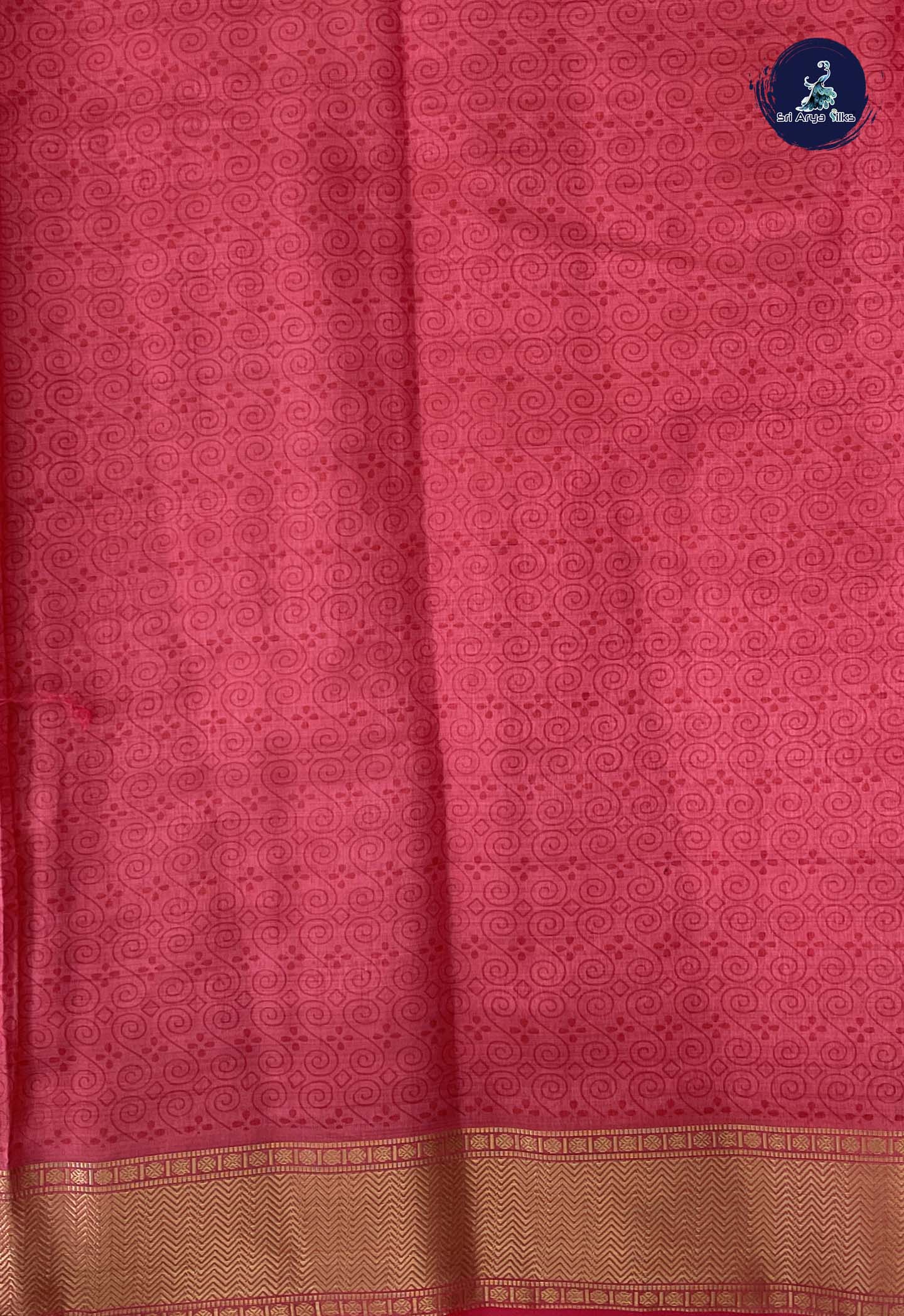 Pink Semi Tussar Saree With Patola Pattern