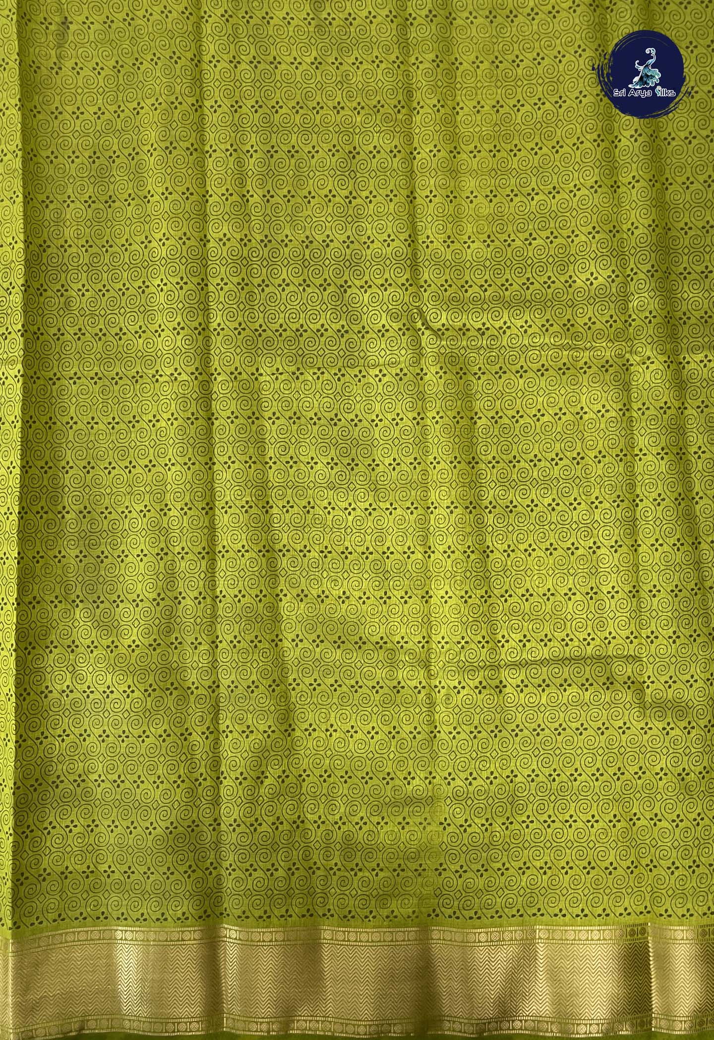 Light Green Semi Tussar Saree With Patola Pattern