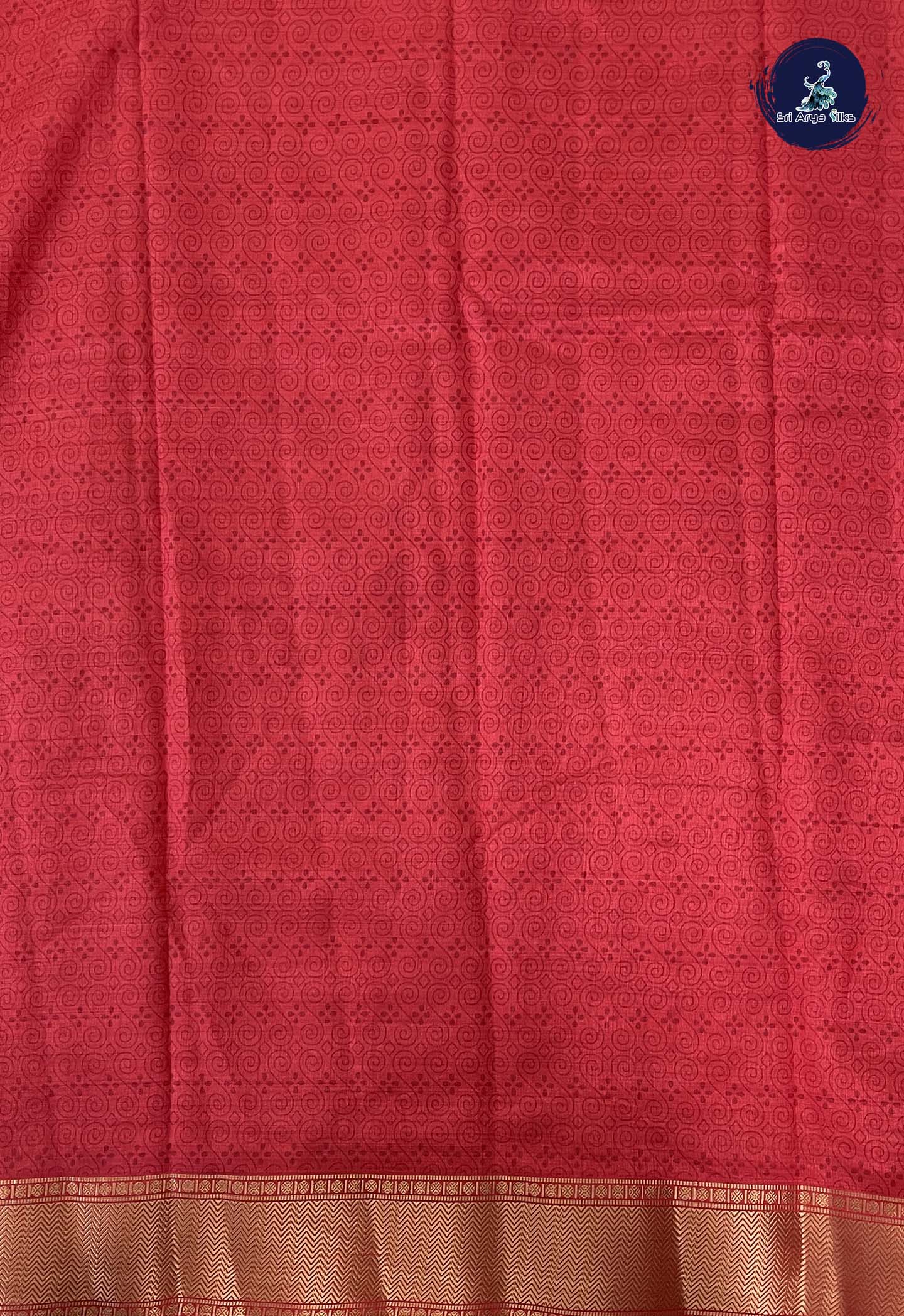 Red Semi Tussar Saree With Patola Pattern