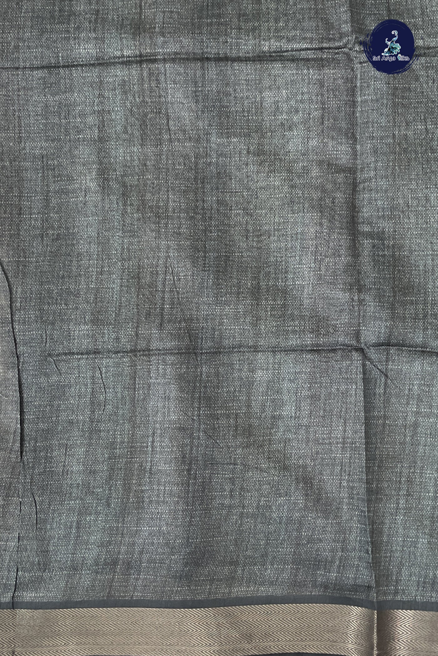 Beige Semi Chanderi Saree With Printed Pattern