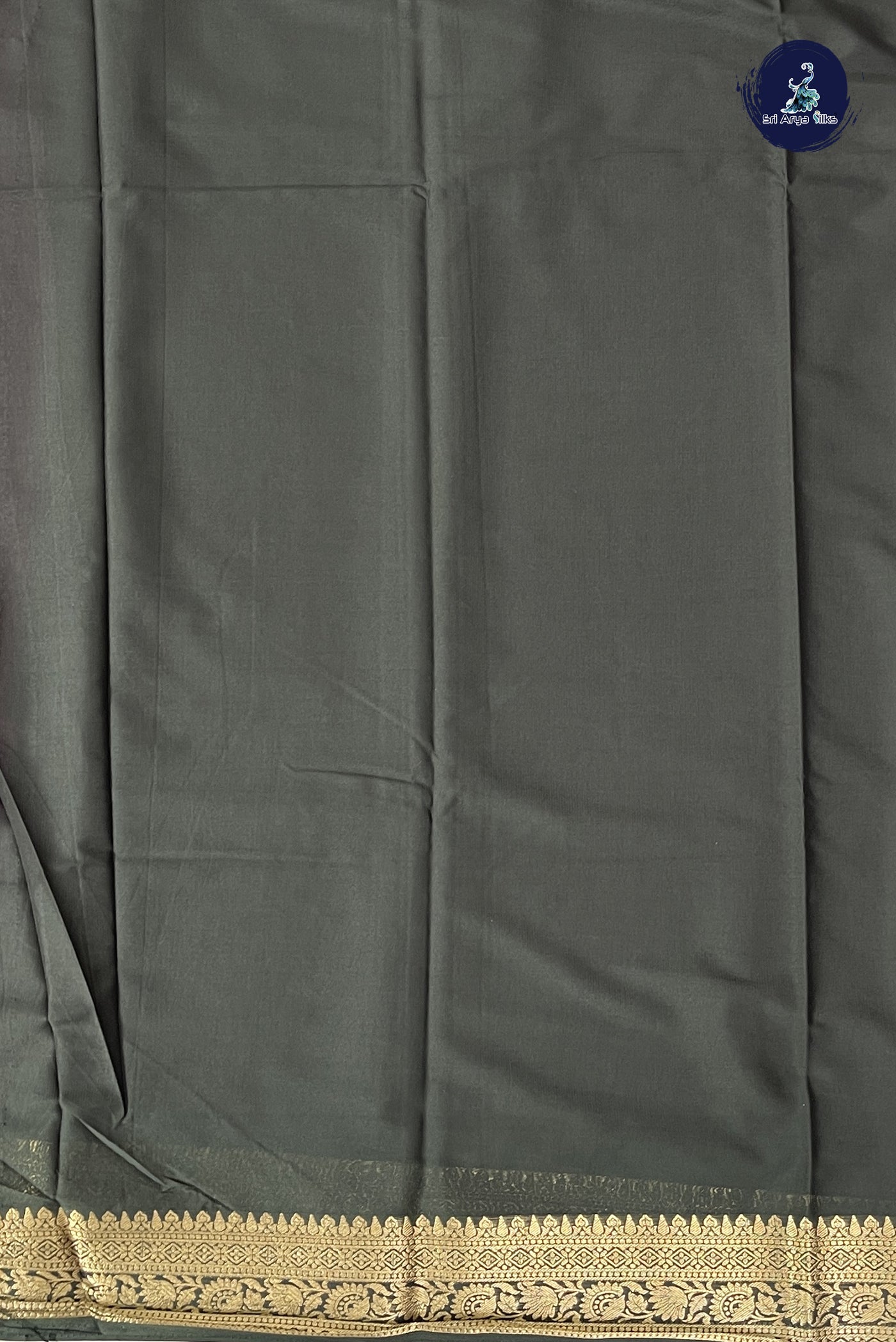 Pink Semi Mysore Silk With Plain Pattern