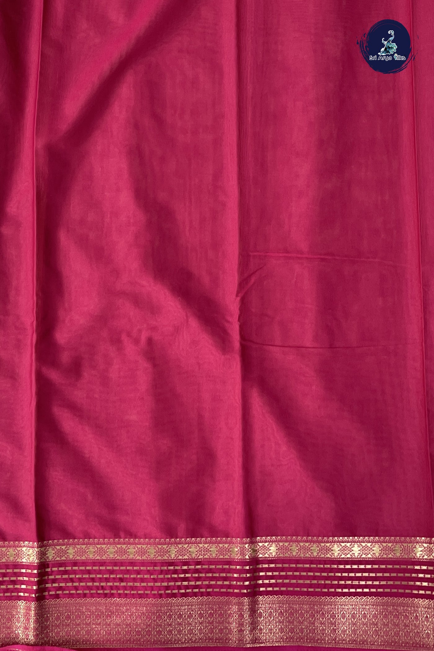 Pastel Shade Semi Mysore Silk With Plain Pattern