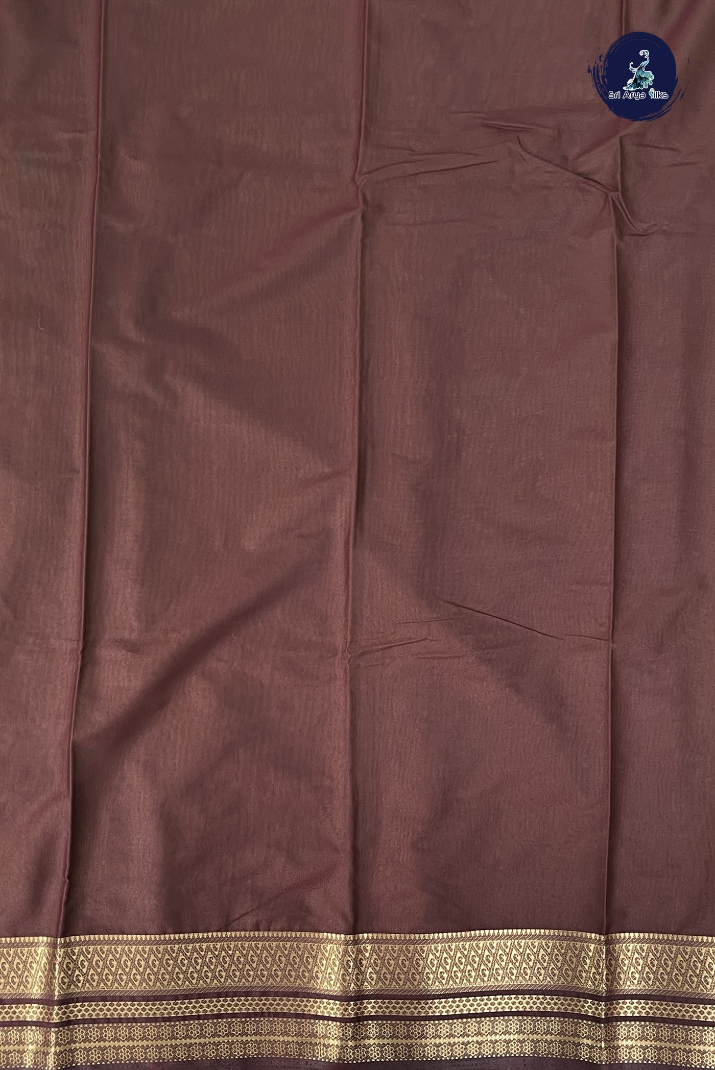 Mehendi Green Semi Mysore Silk With Plain Pattern