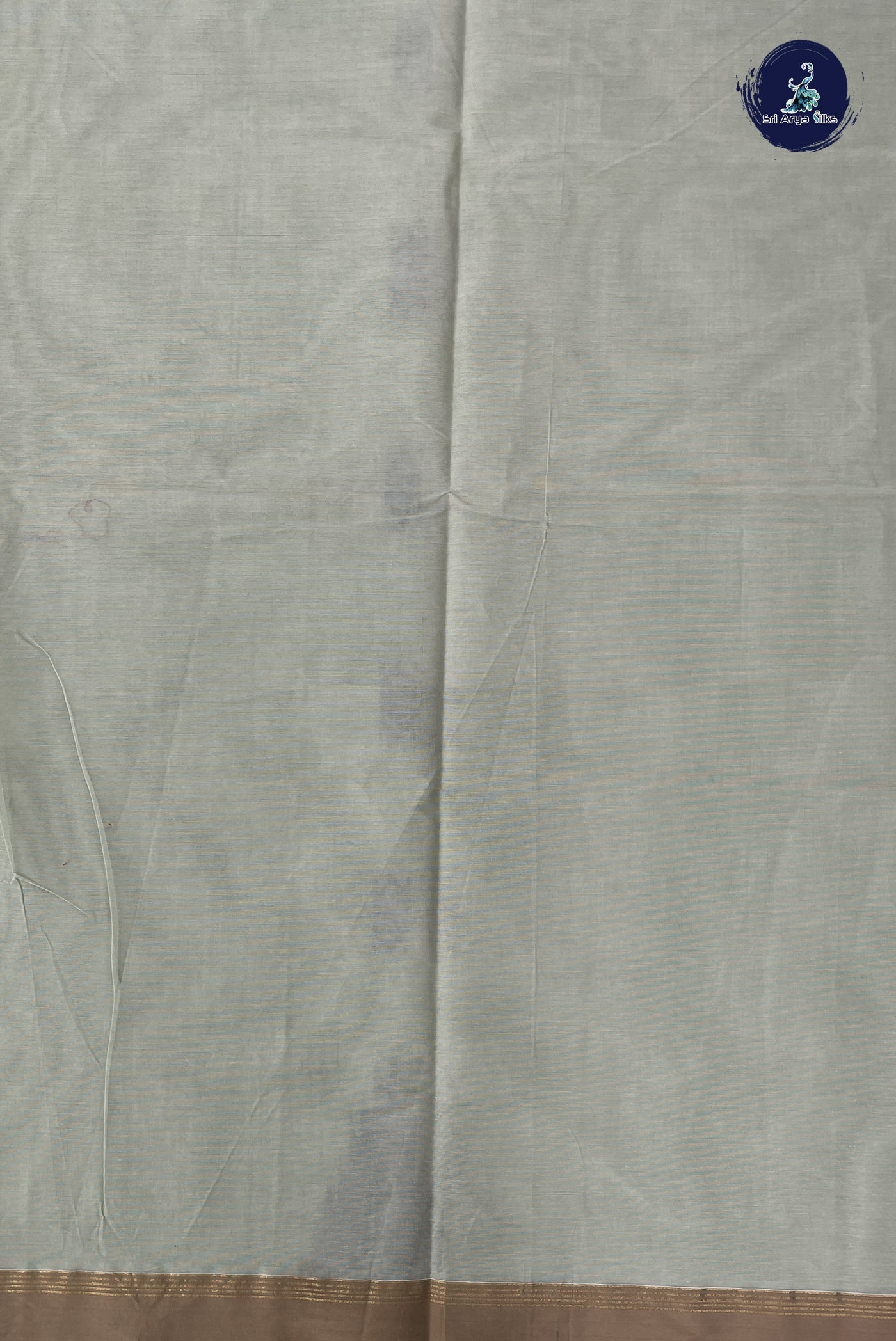 Pastel Green Cotton Saree With Buttas Pattern