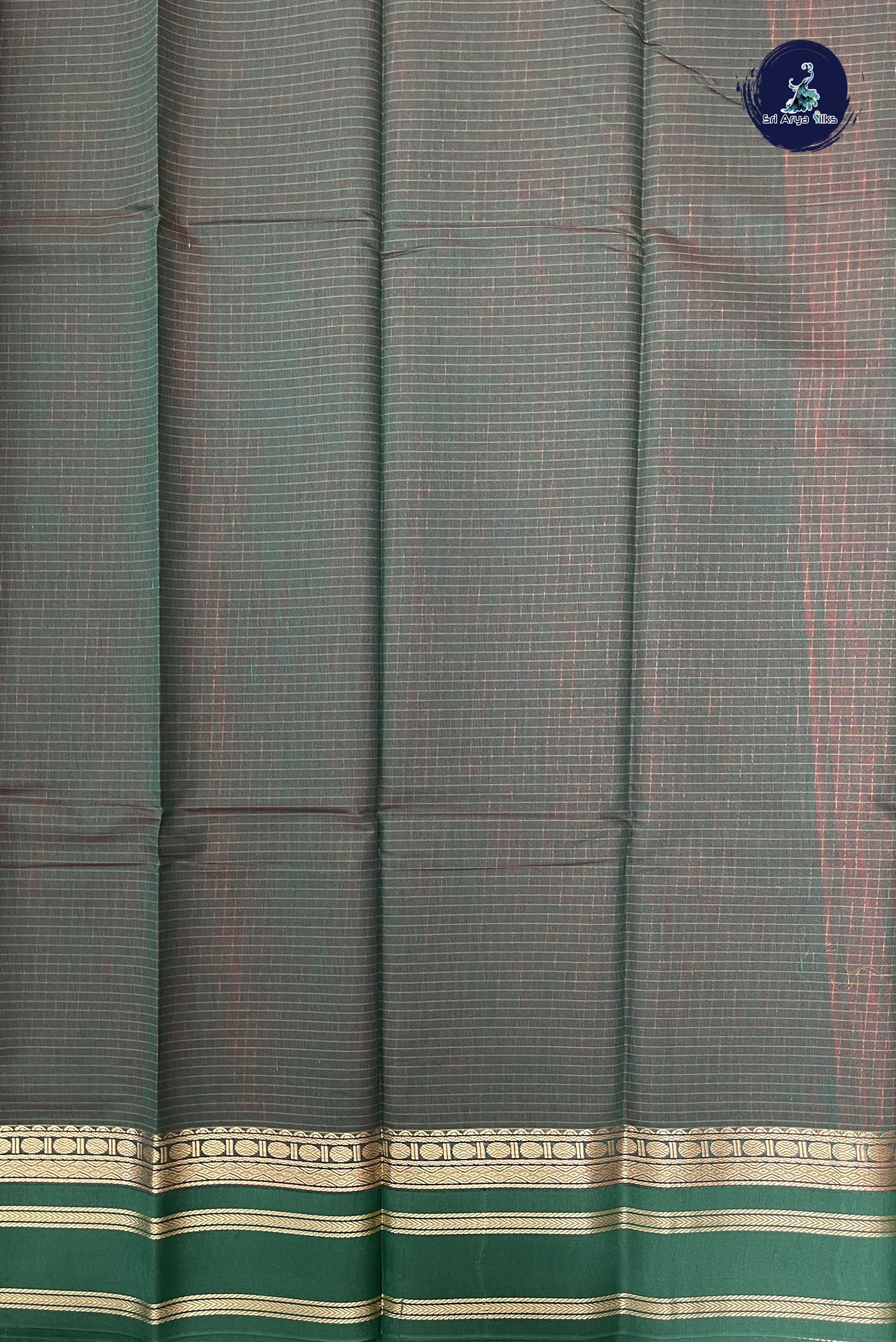 Red Budget Semi Silk Cotton Saree With Checked Pattern