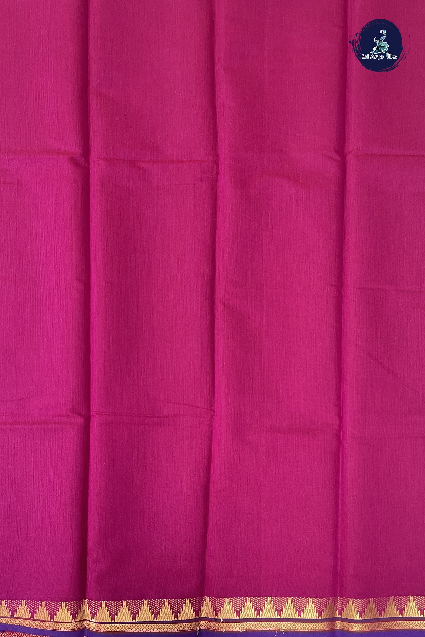 BeetRoot Shade Budget Semi Silk Cotton Saree With Plain Pattern
