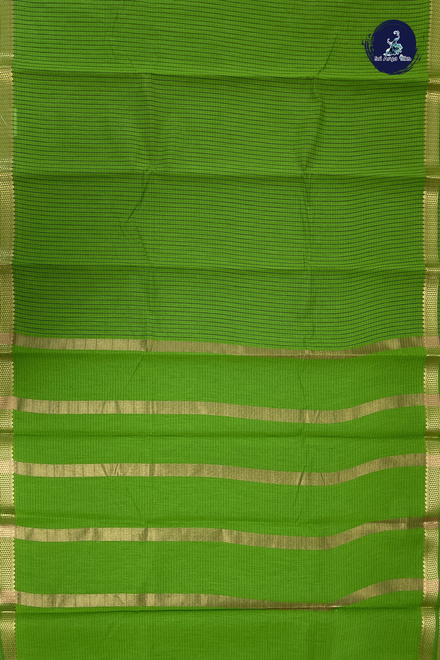 Light Green Budget Semi Silk Cotton Saree With Checked Pattern