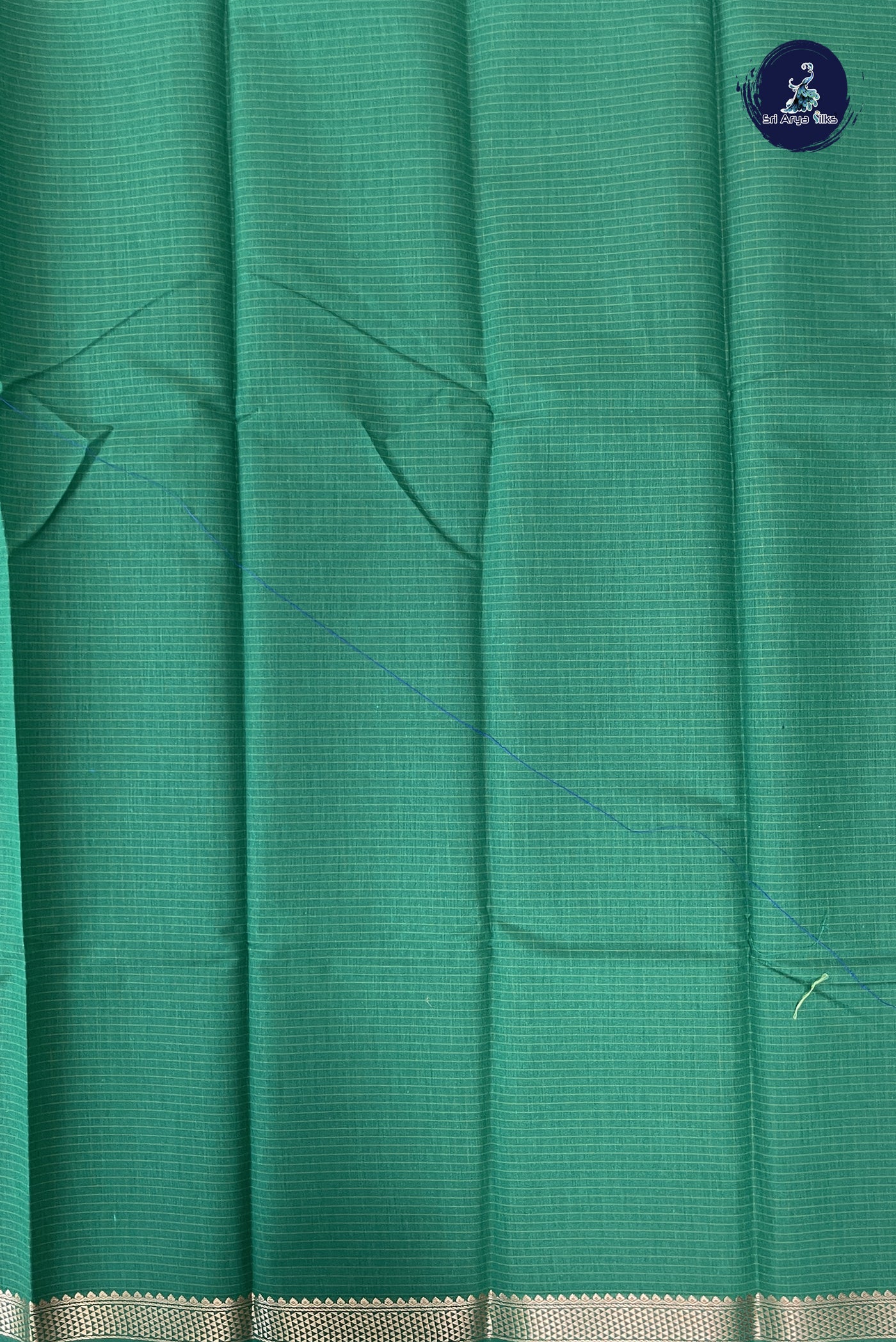 Green Budget Semi Silk Cotton Saree With Checked Pattern