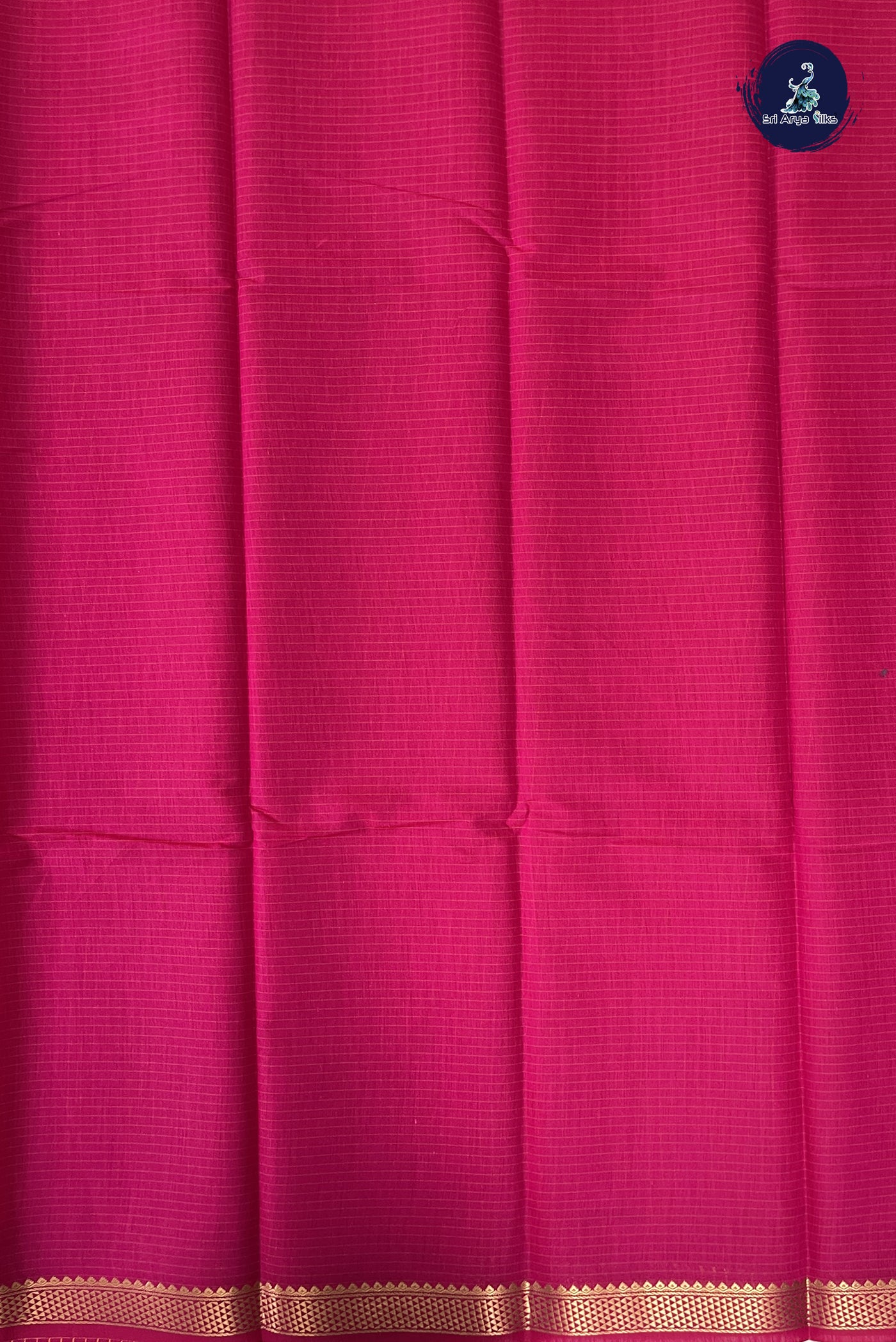 Pink Budget Semi Silk Cotton Saree With Checked Pattern