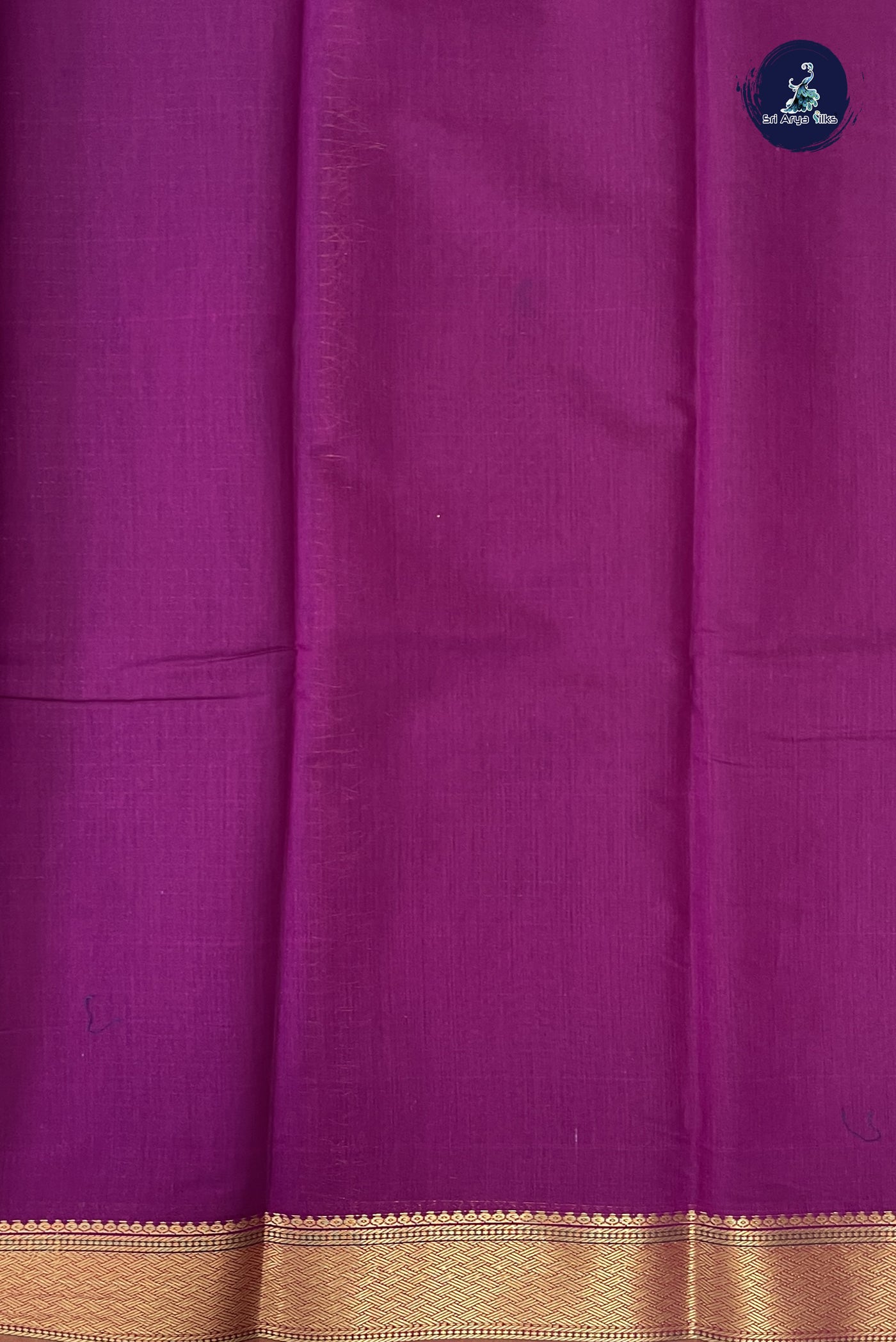 Violet Budget Semi Silk Cotton Saree With Stripes Pattern