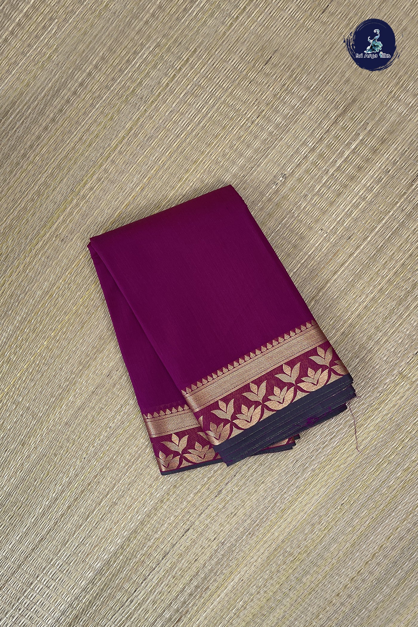 BeetRoot Shade Budget Semi Silk Cotton Saree With Plain Pattern