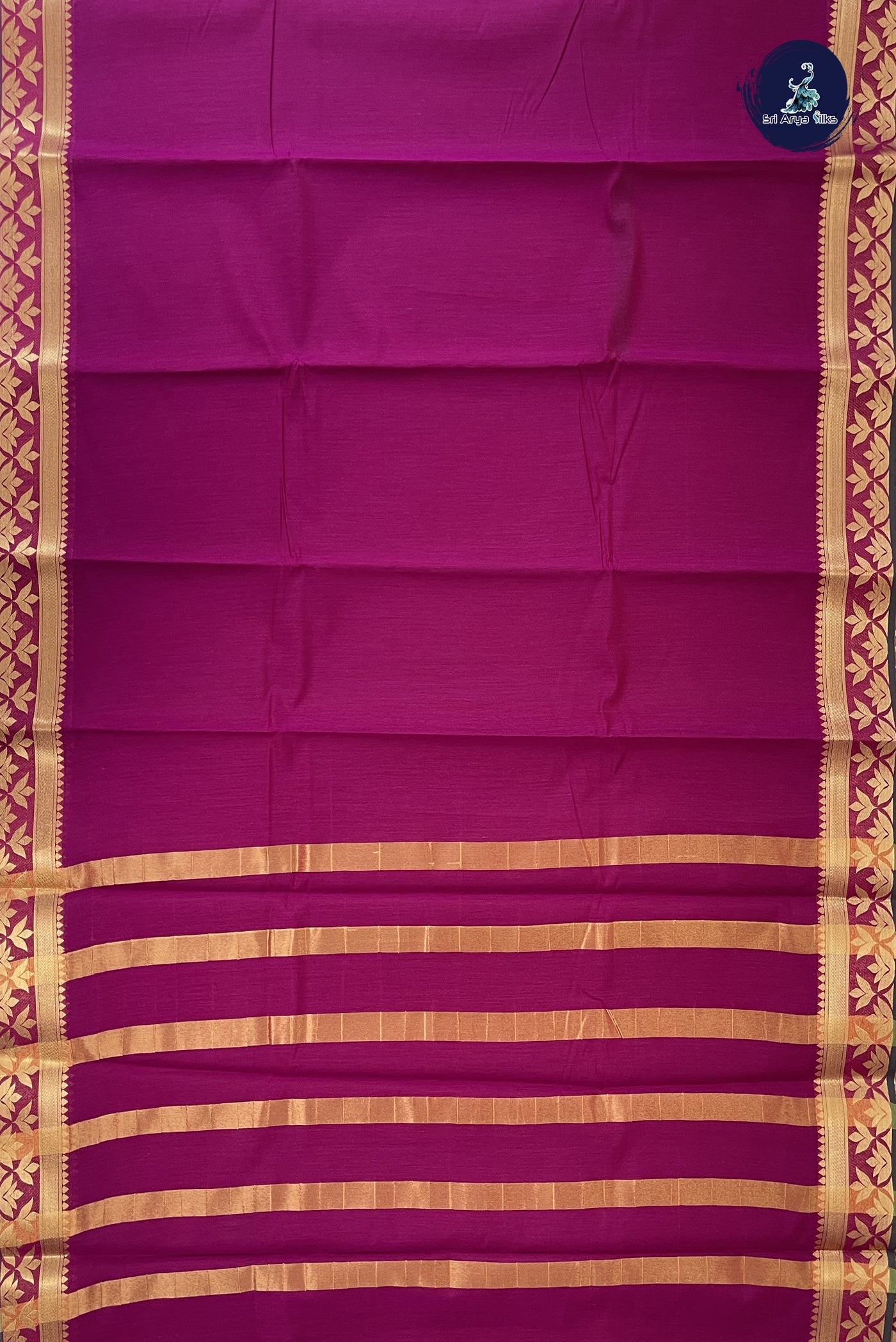 BeetRoot Shade Budget Semi Silk Cotton Saree With Plain Pattern