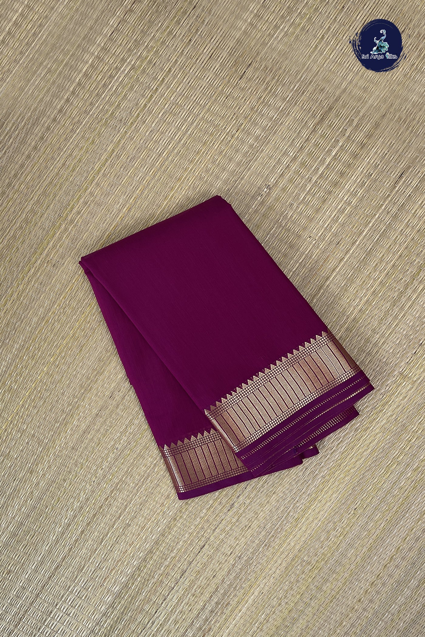 Pinkish Maroon Budget Semi Silk Cotton Saree With Plain Pattern