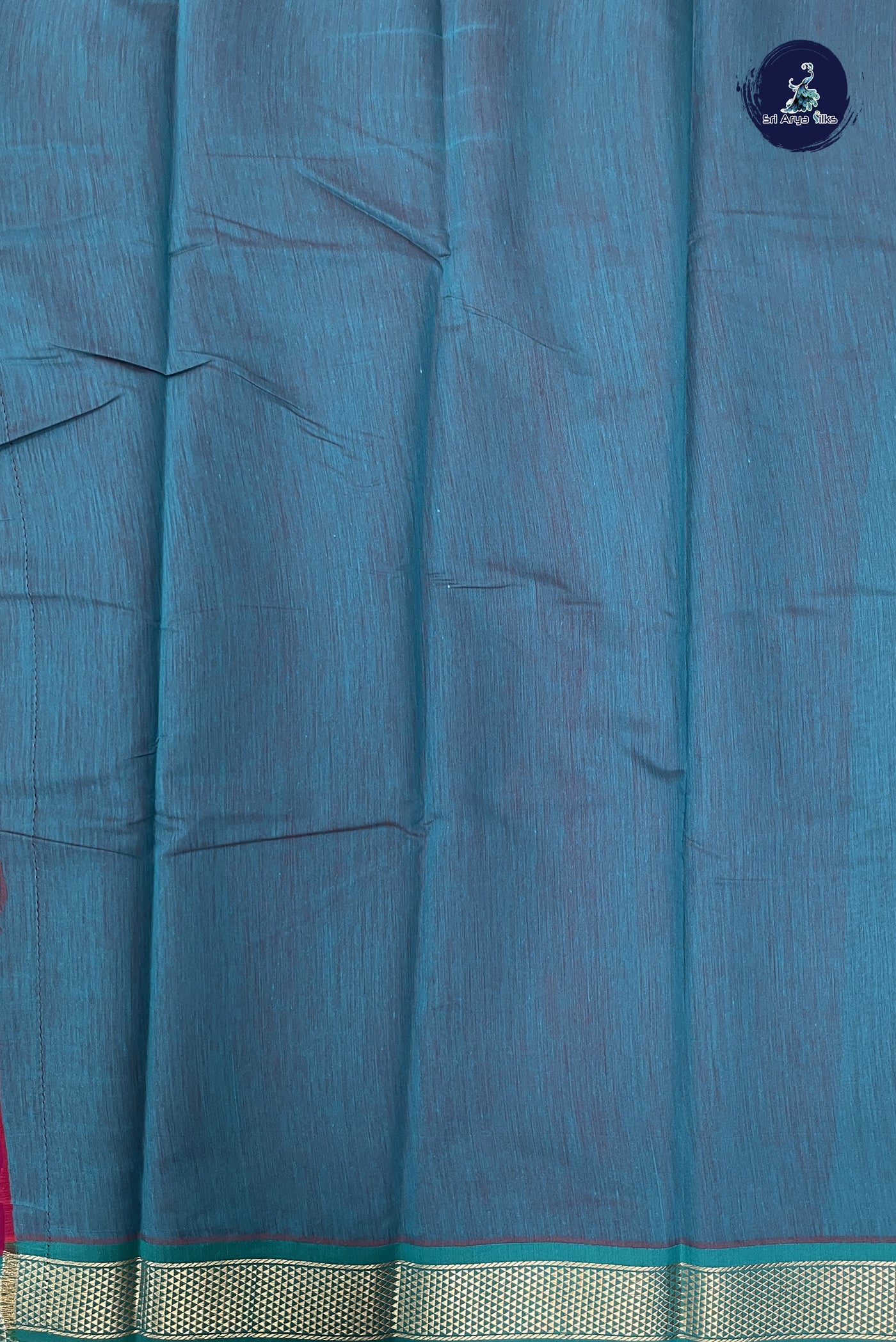 Maroon Budget Semi Silk Cotton Saree With Plain Pattern