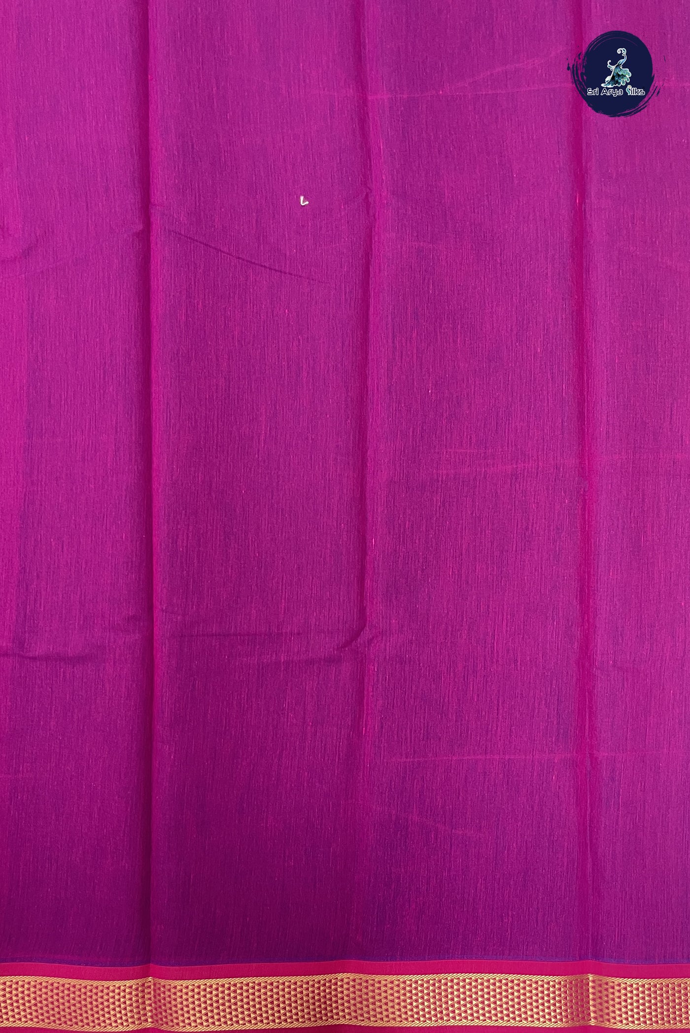 Dark Blue Budget Semi Silk Cotton Saree With Plain Pattern