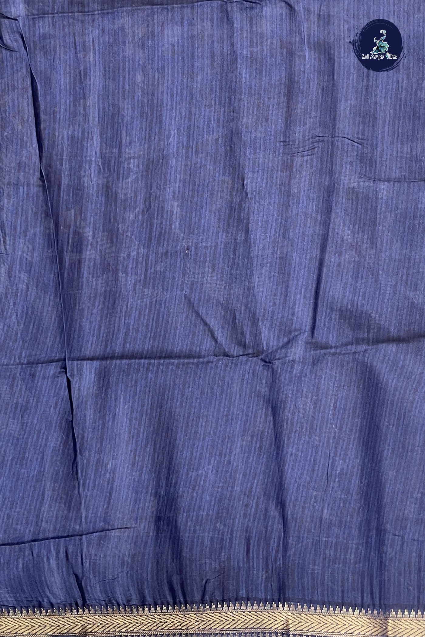 Ivory Chanderi Silk Cotton Saree With Printed Pattern