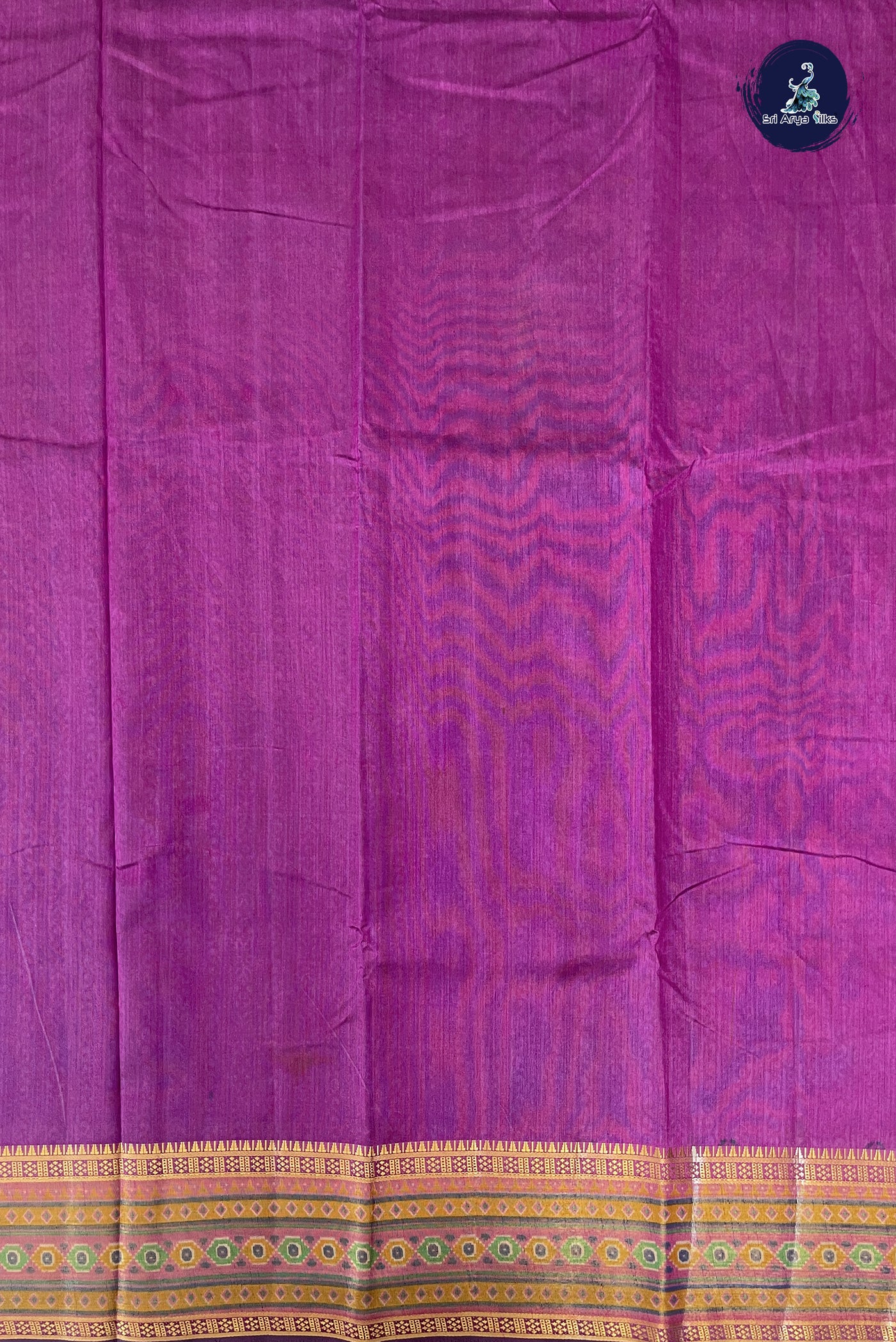 Dark Blue Semi Pattola Saree With Patola Pattern